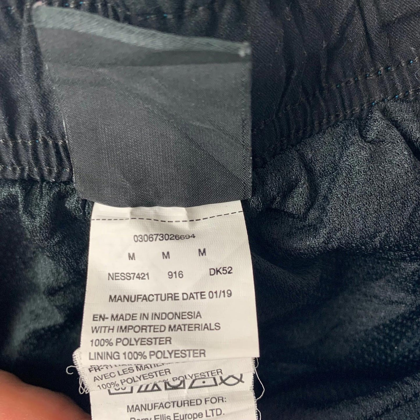 NIKE Swim Shorts Quick Dry Mesh Lined Blue Black Mens Medium