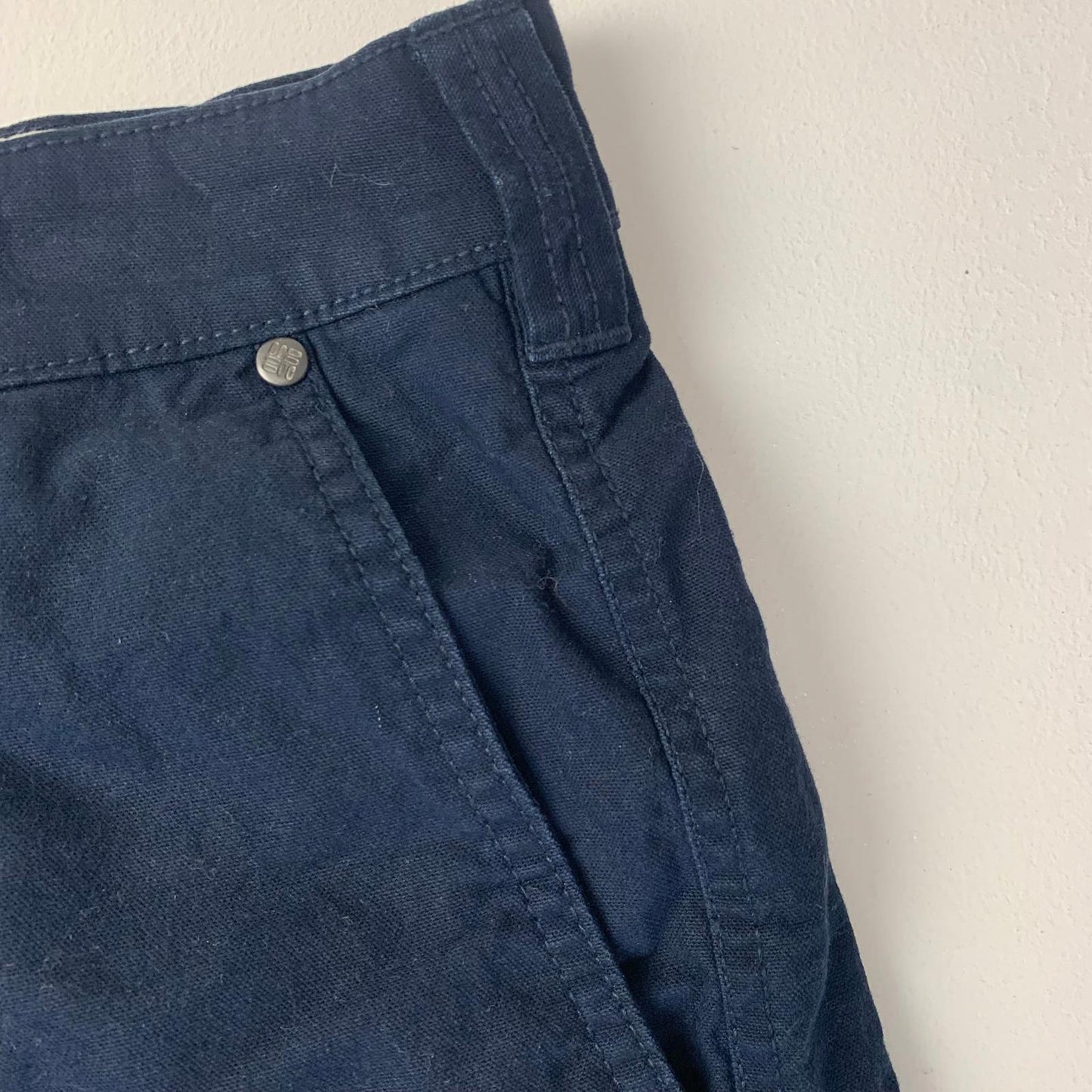 COLUMBIA Shorts Regular Fit Comfortable Navy Blue Mens 44W