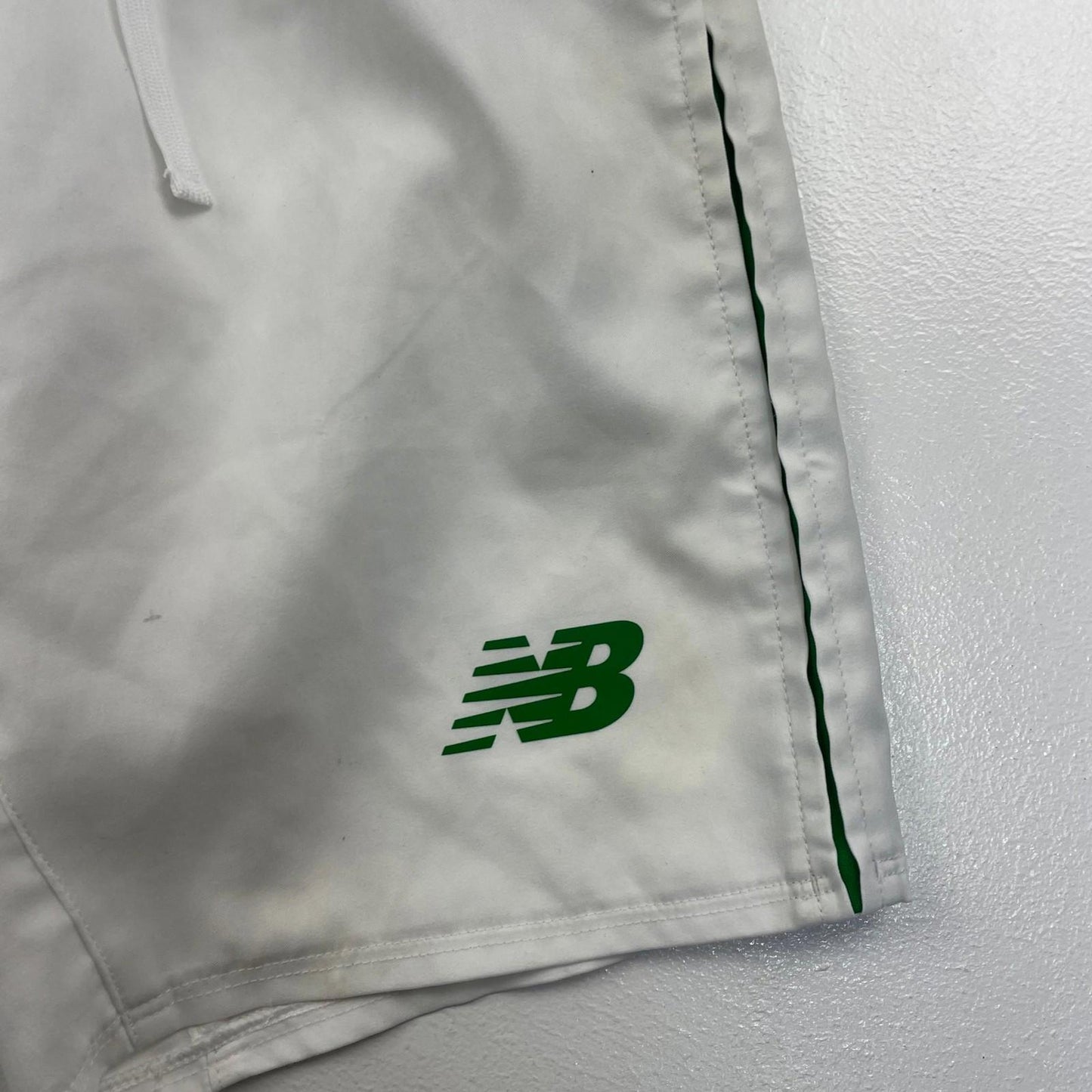 New Balance Celtic Football Club Athletic Shorts White Boys MB