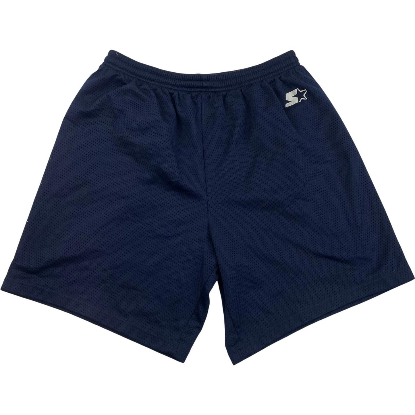 STARTER Men's Athletic Shorts Mesh Navy Blue Large