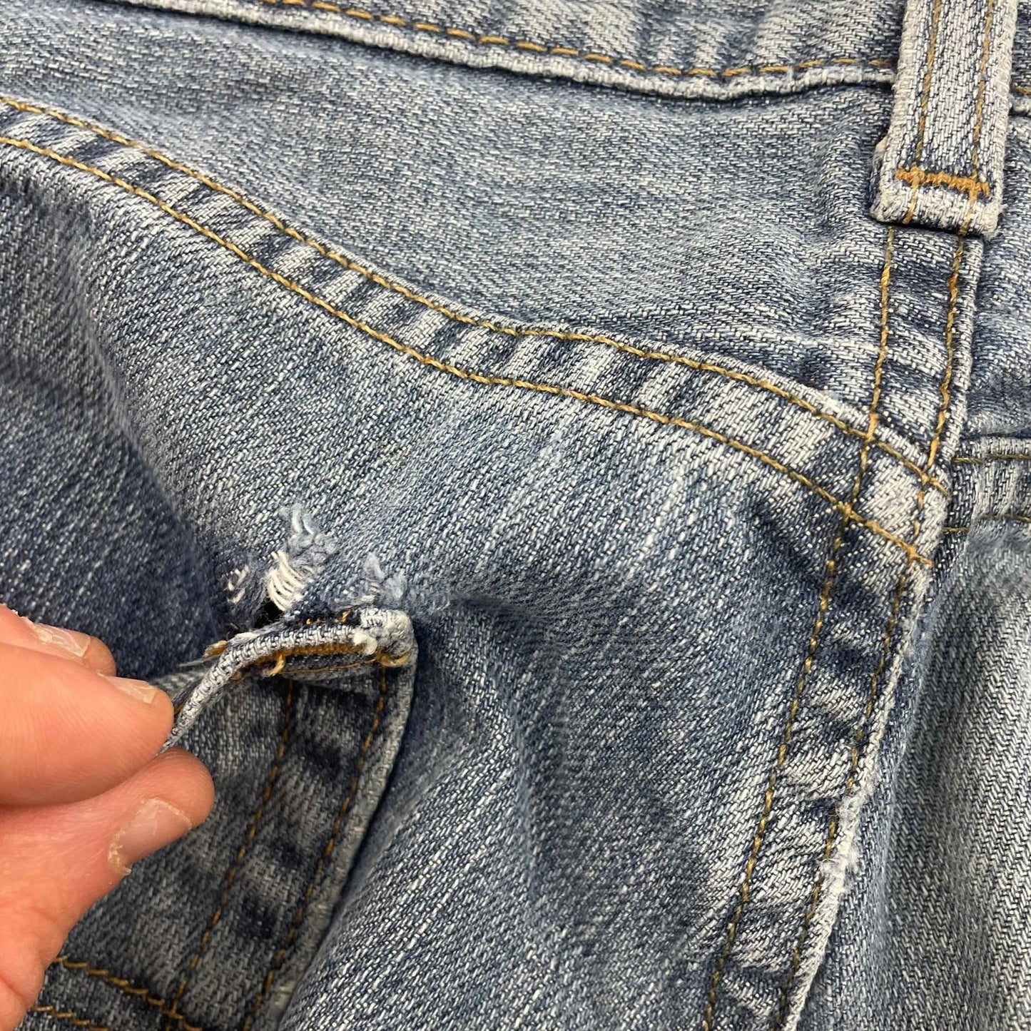 LEVI'S 505 Regular Straight Denim Jeans Blue Classic Mens W32 L30