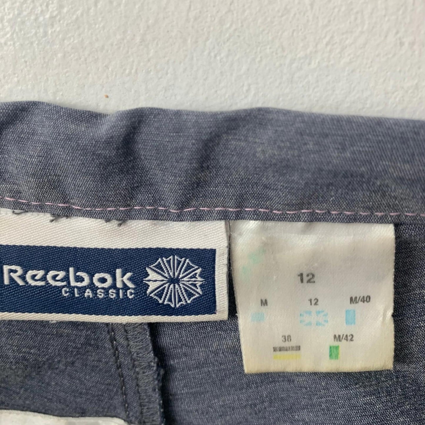 Reebok Classic Swim Shorts Adjustable Drawstring Grey Womens UK 12