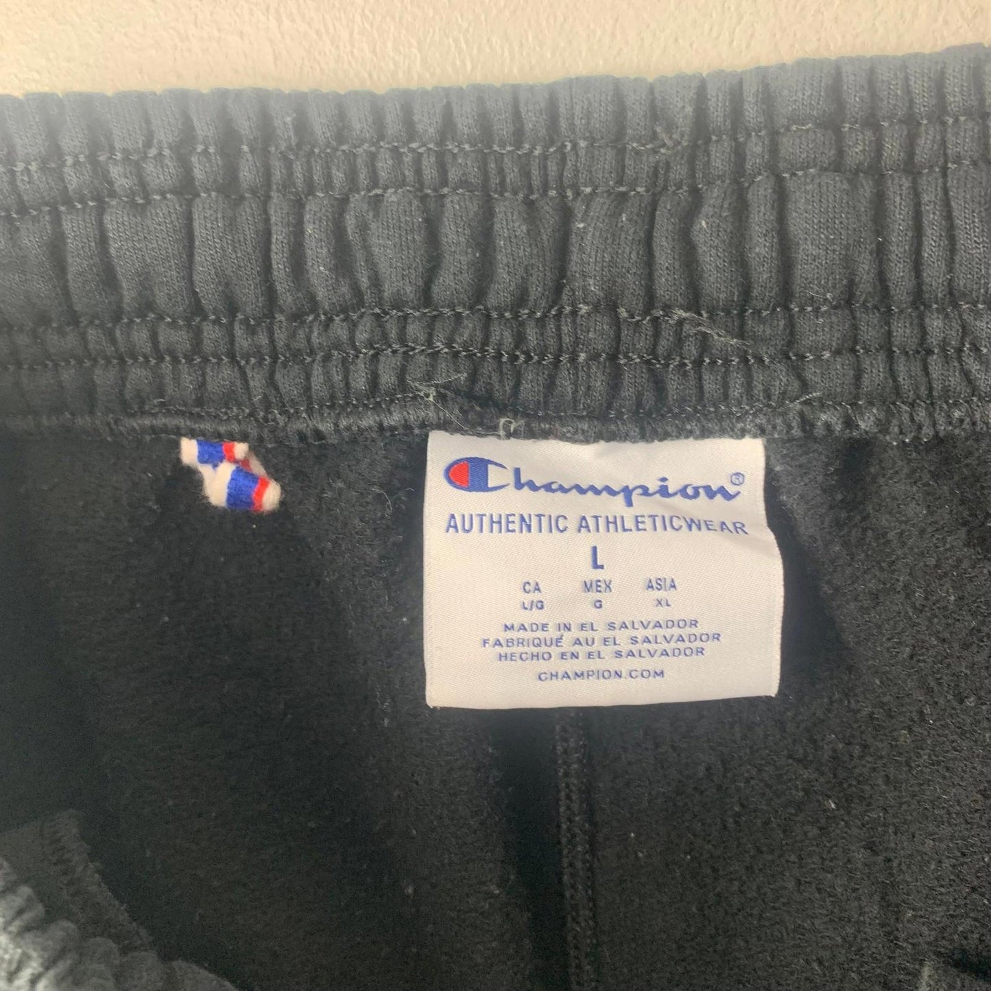 Champion Authentic Athleticwear Joggers Elastic Waist Black Women L