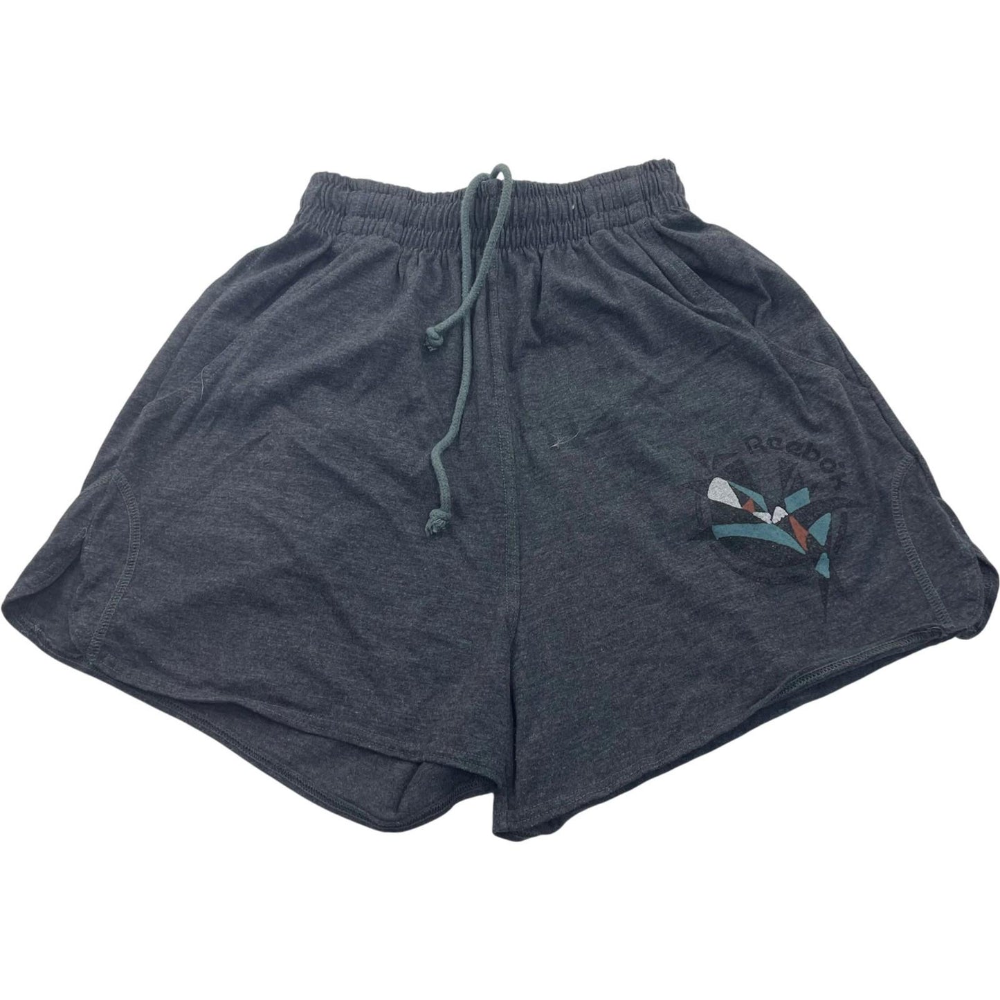 Reebok Women's Casual Athletic Shorts with Logo Dark Grey UK 6