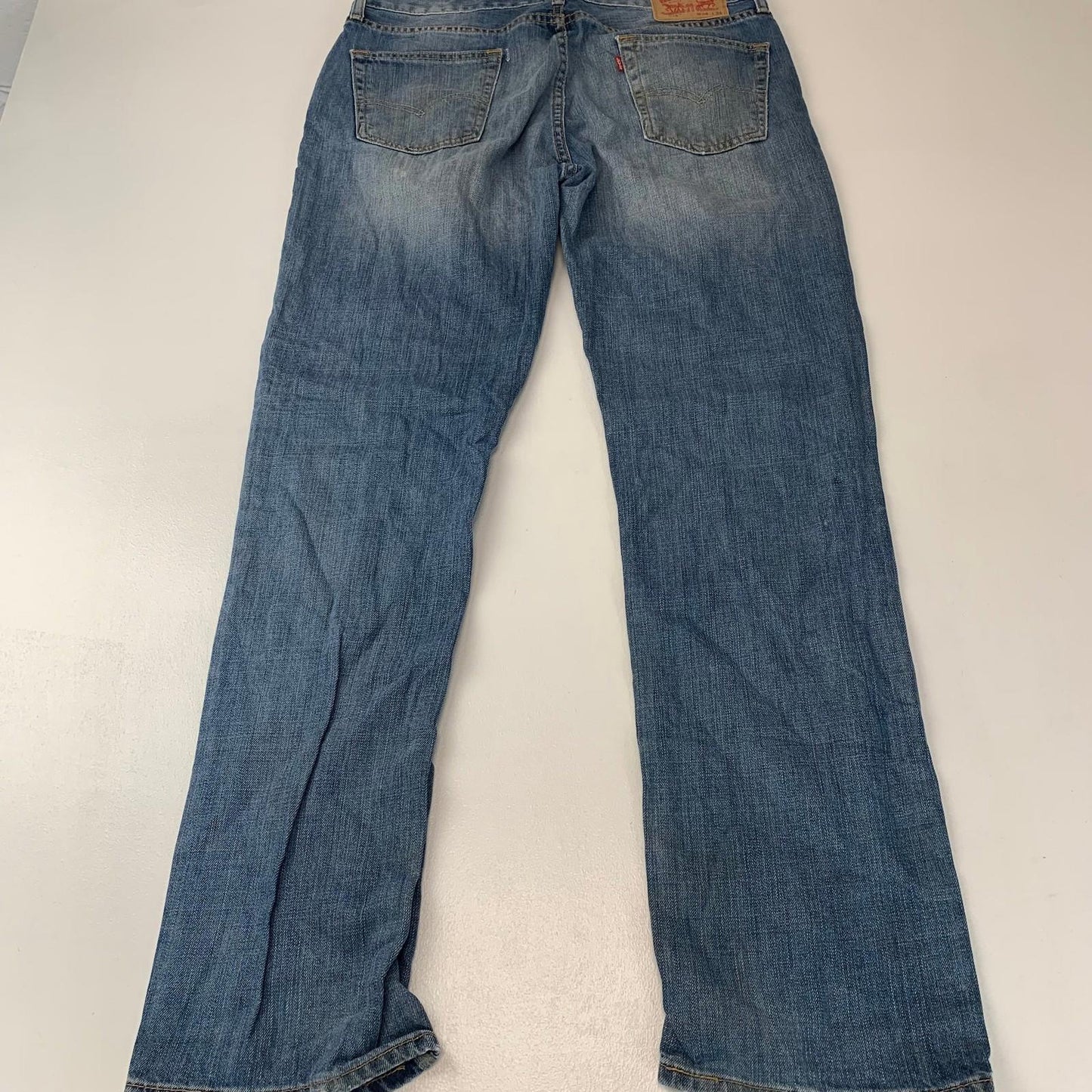 LEVI'S 514 Straight Fit Jeans Classic Blue Denim Mens W34 L34