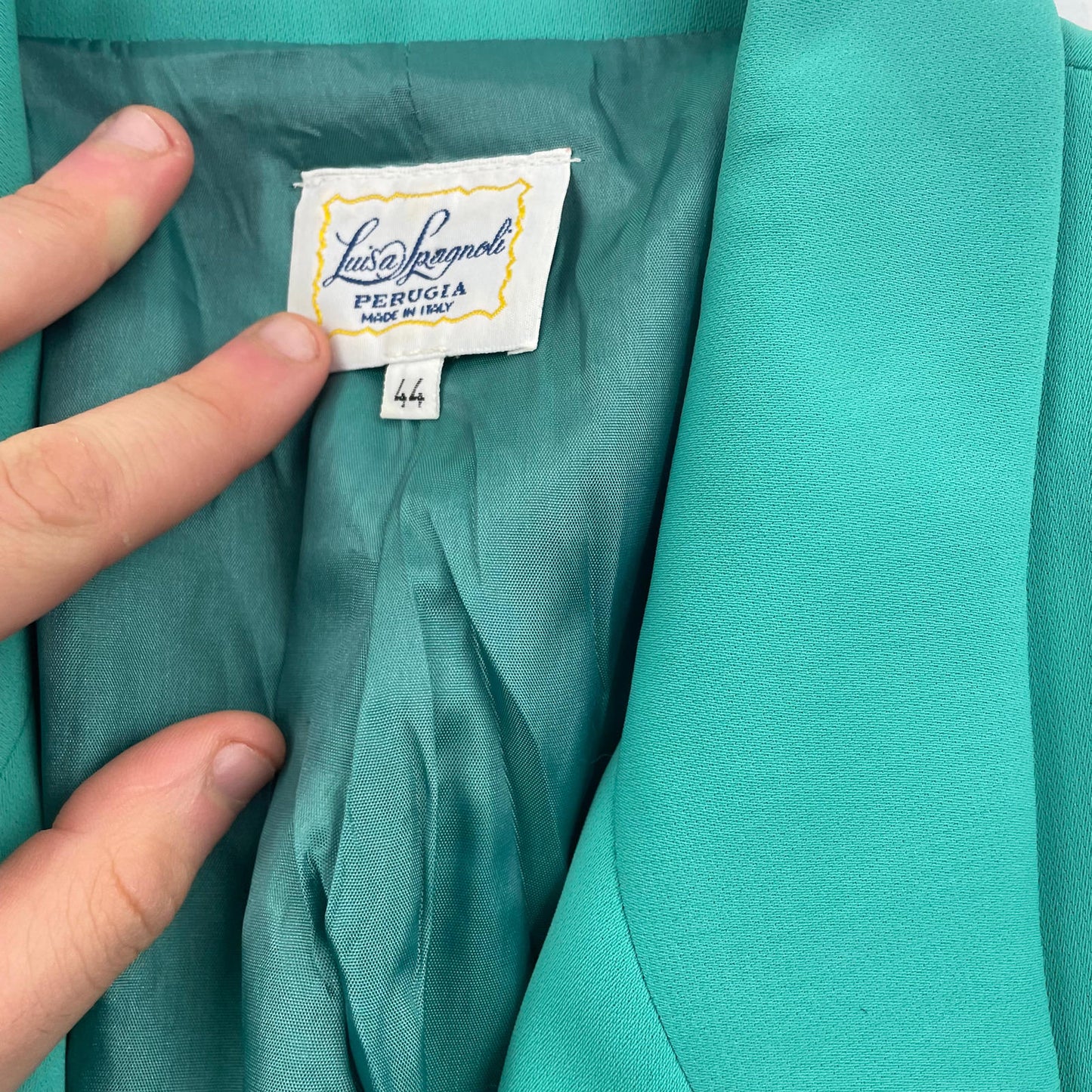Women’s LUISA SPAGNOLI Mint Green Blazer Jacket , Size Italian 44