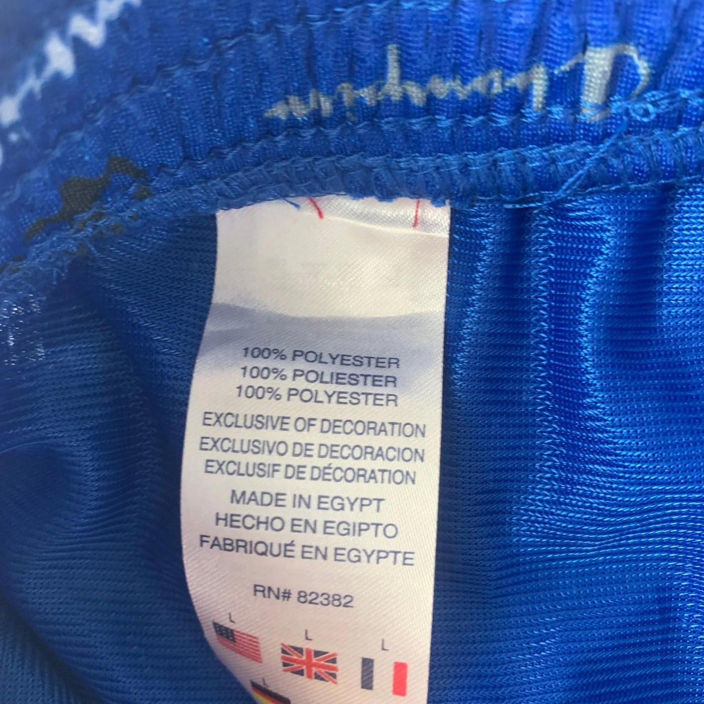 Champion Athletic Shorts All Over Print Mesh Blue Boys Large L