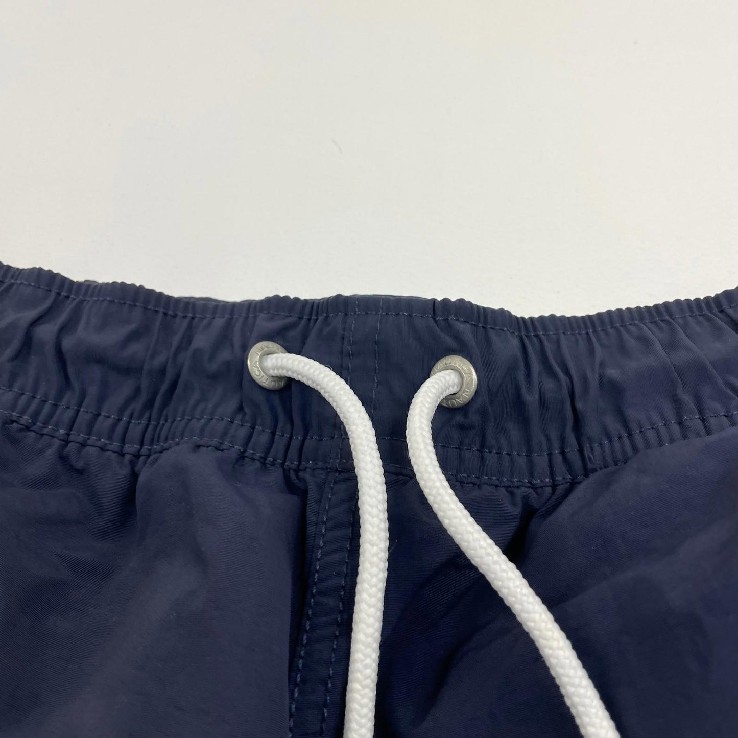 NAUTICA Swim Shorts Mesh Lining Navy Blue Mens Large