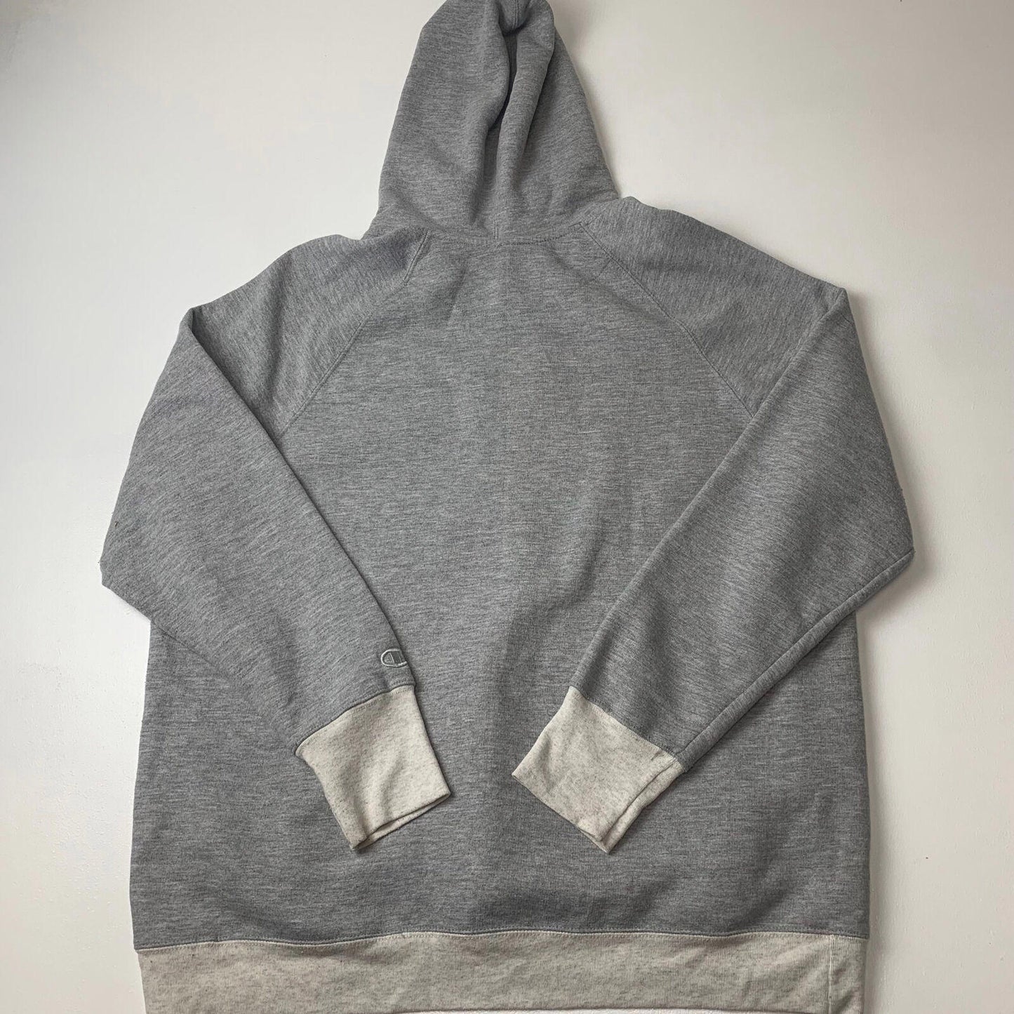 Women’s CHAMPION Hoodie / Grey / XL / Spellout