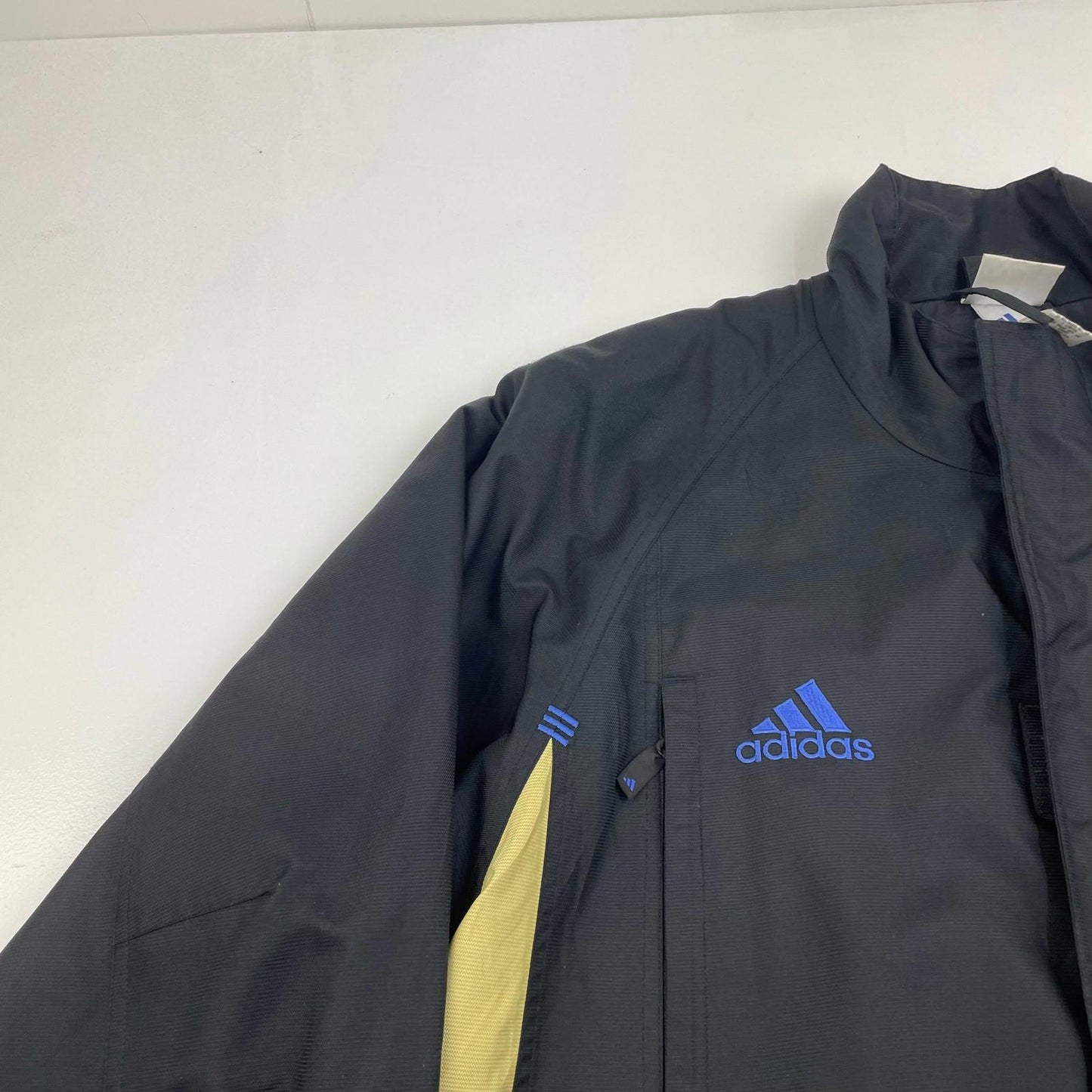 Adidas Equipment 90's Vintage Jacket Outdoor Black Yellow Mens XL
