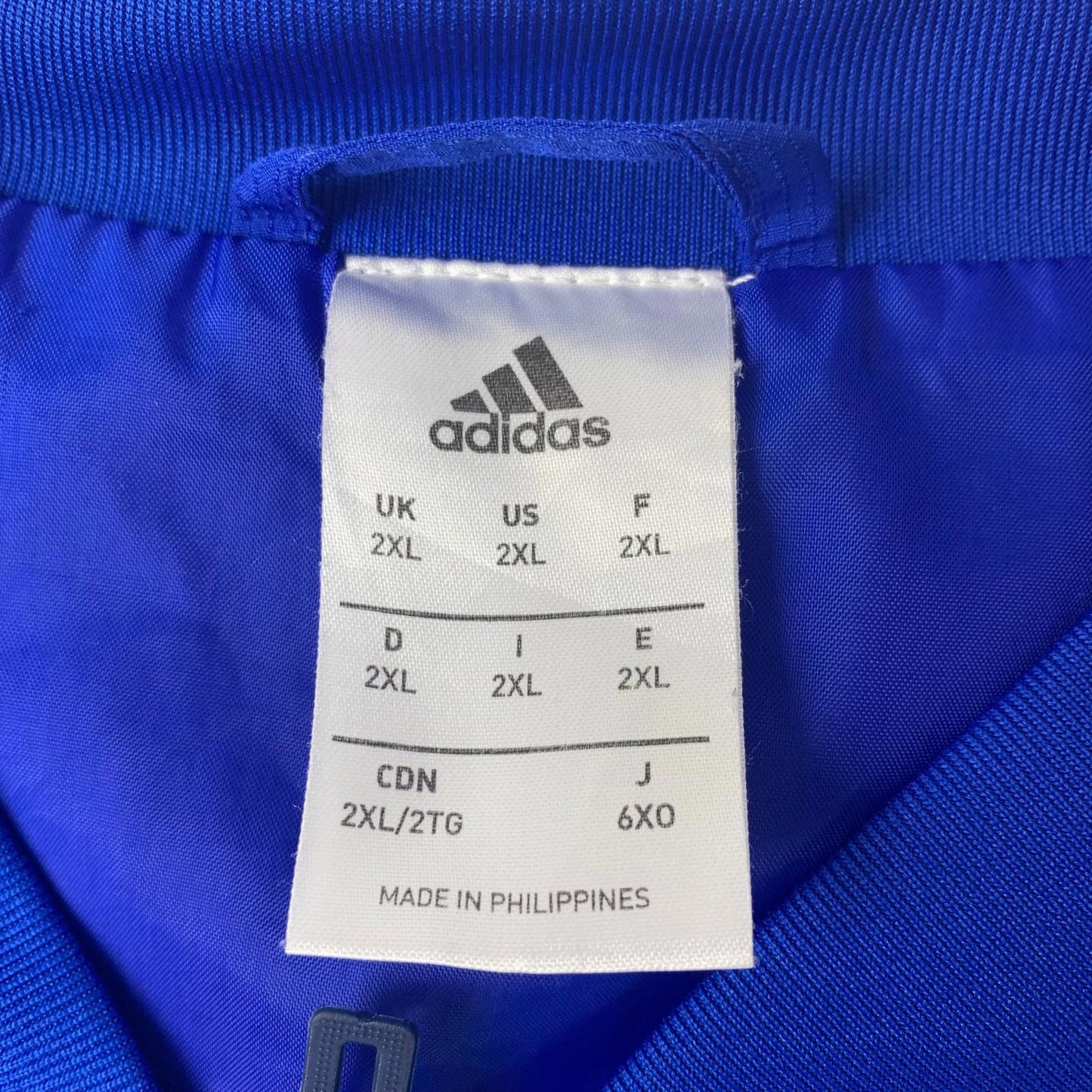 Adidas Climalite Track Jacket Full Zip Blue Mens 2XL