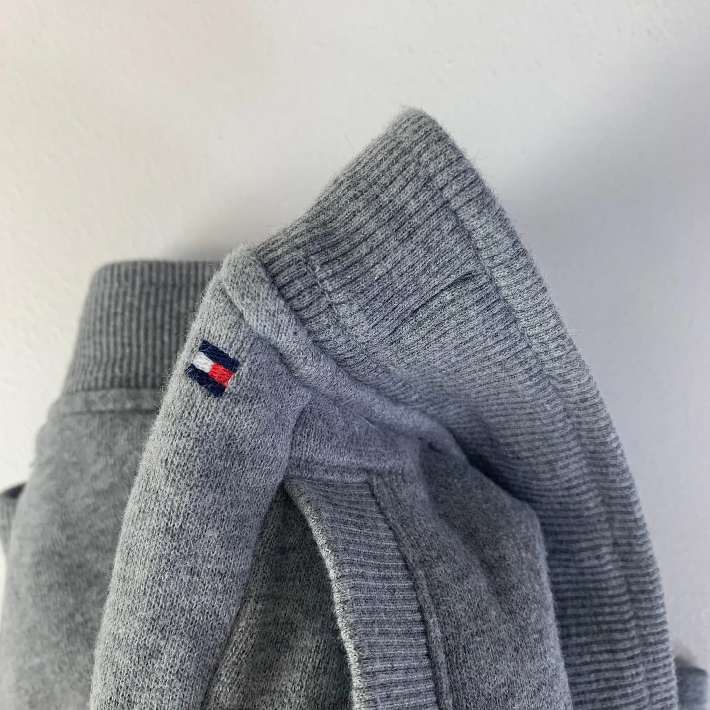Tommy Hilfiger Sweatpants Joggers Grey Ribbed Cuffs Drawstring Women Large