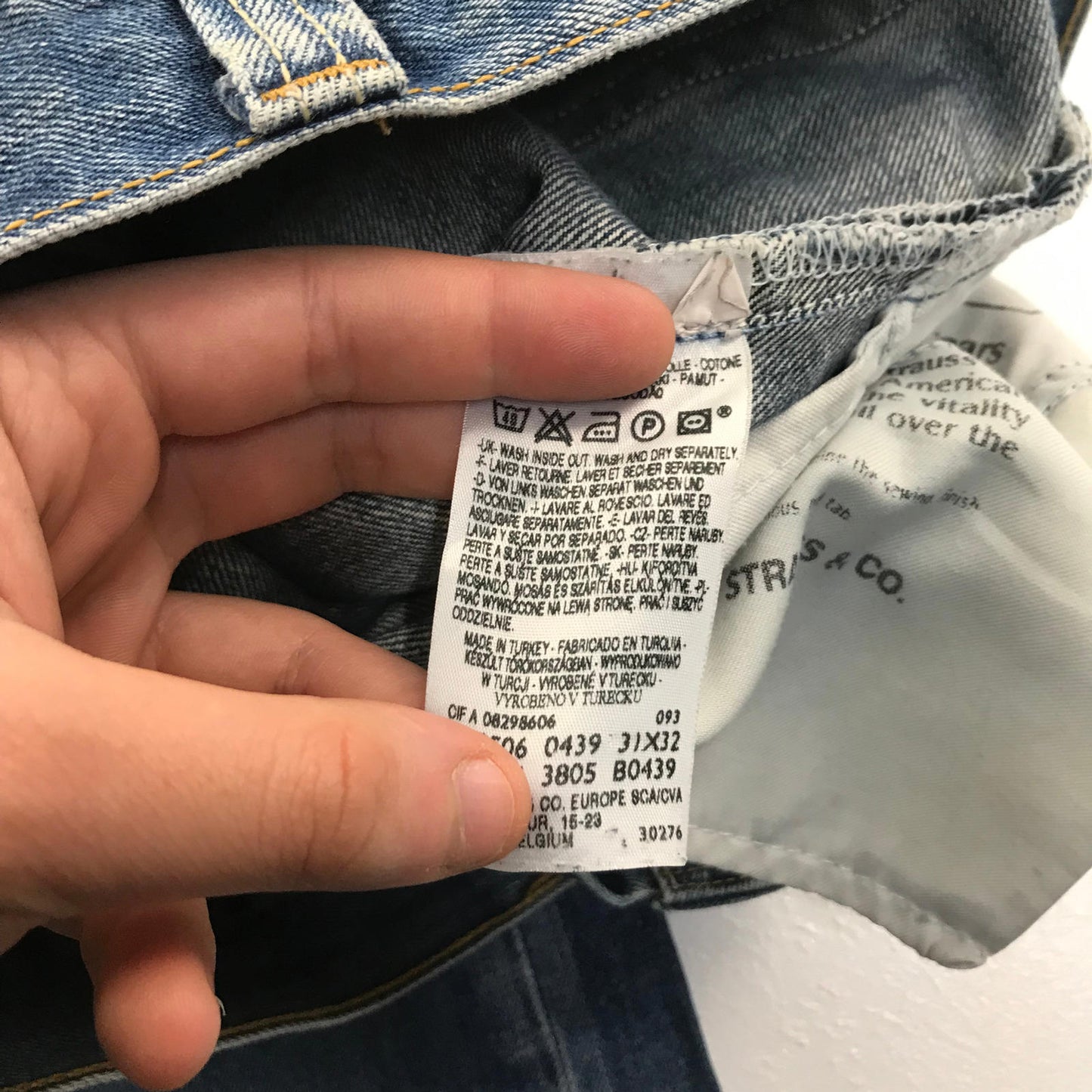 Mens LEVI’S 506 Blue Standard Fit Jeans , W31 L32