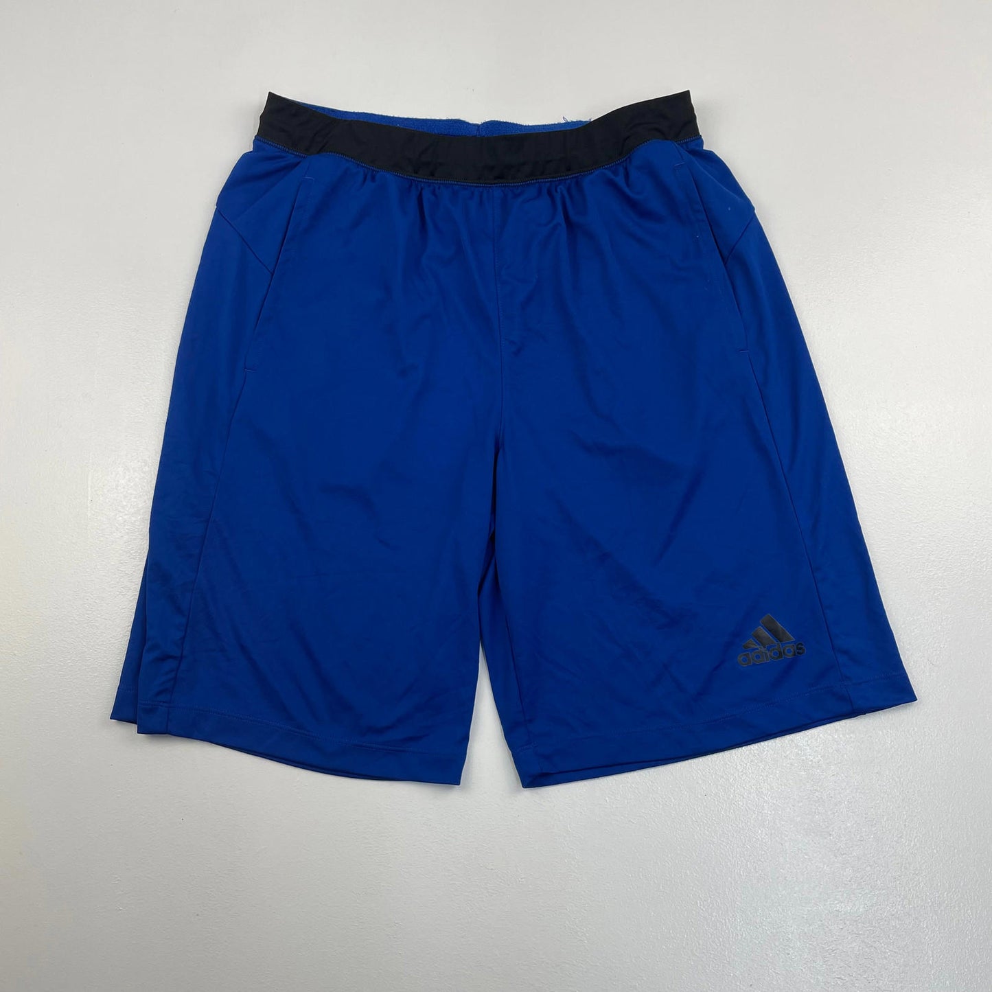 Men’s ADIDAS Blue & Black Athletic Sport Shorts , Size L