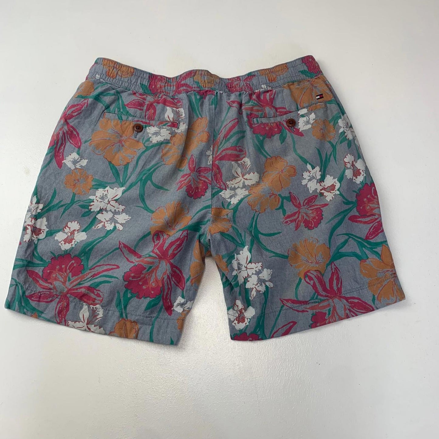 Tommy Hilfiger Floral Shorts Elastic Waist Multicolour Mens M