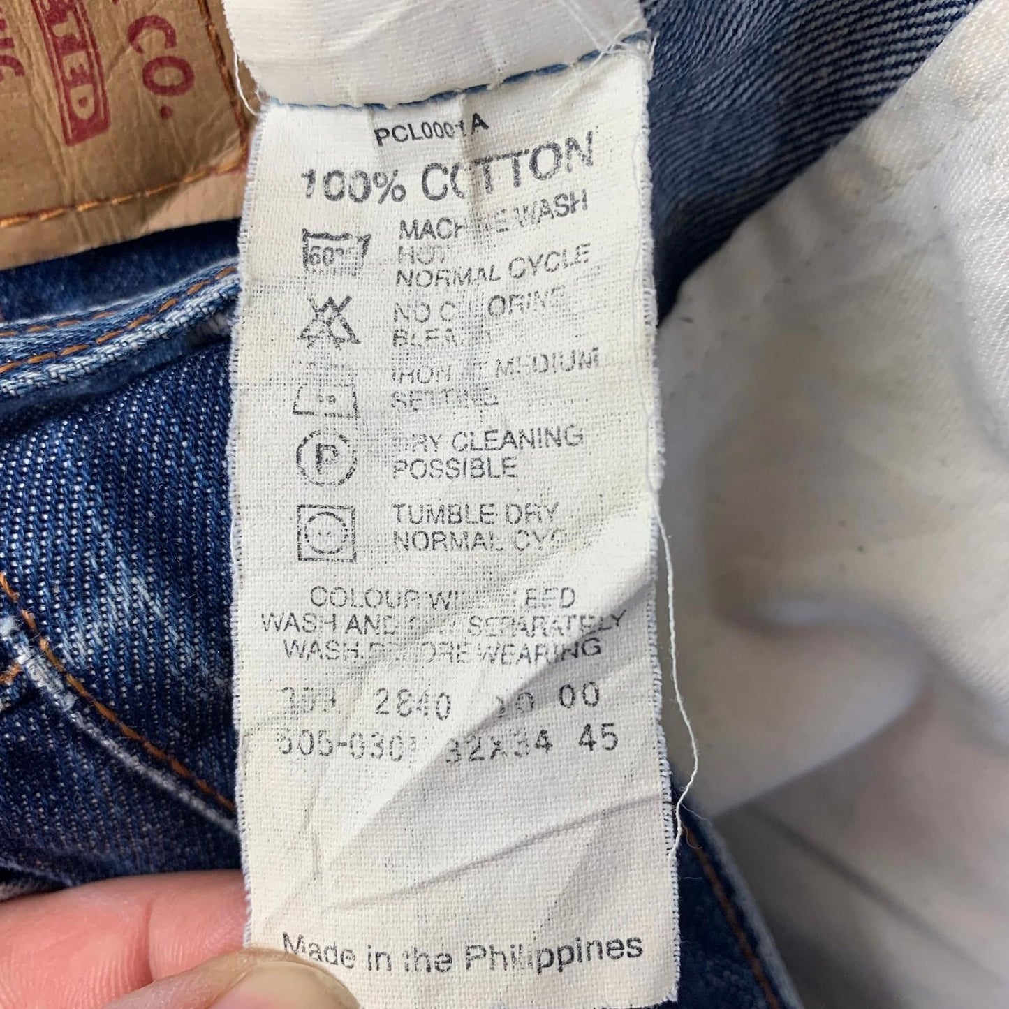 Levi Strauss & Co 505 Straight Leg Classic Blue Denim Jeans Mens W32 L34