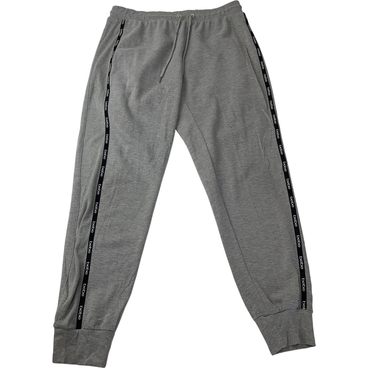 BEBE Sport Joggers Track Pants Grey Womens Large