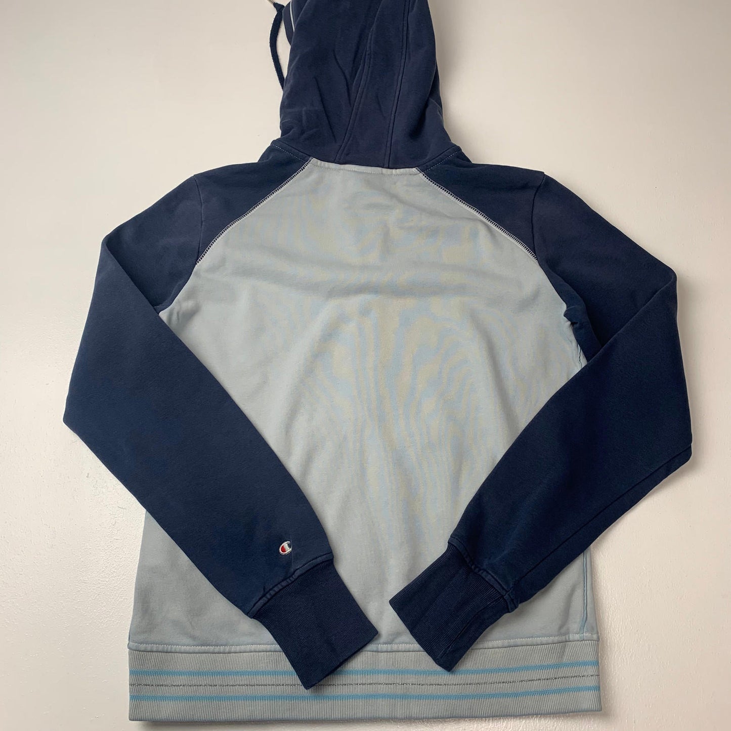 Girls CHAMPION Full Zip Hoodie / Blue / 13-14yrs