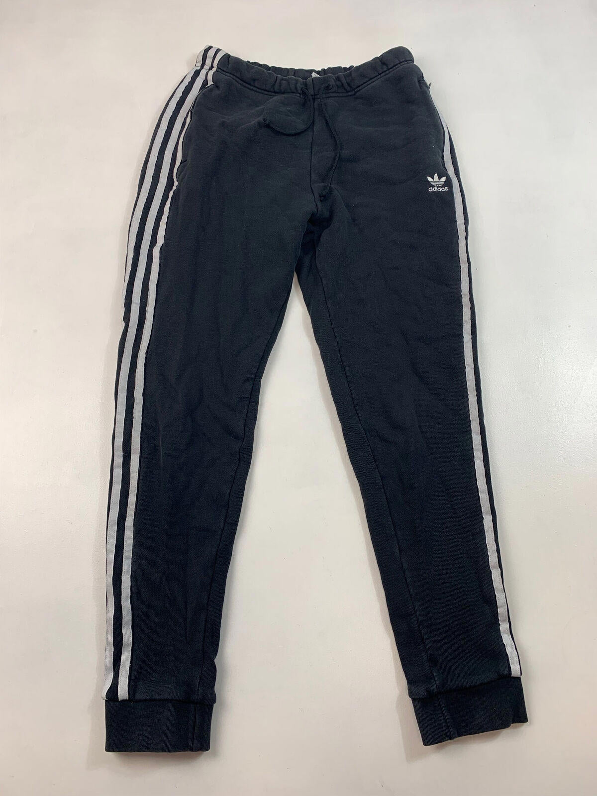 Women’s ADIDAS Joggers / Black / uk10 / Small / Zipped Pockets / Jogging Bottoms