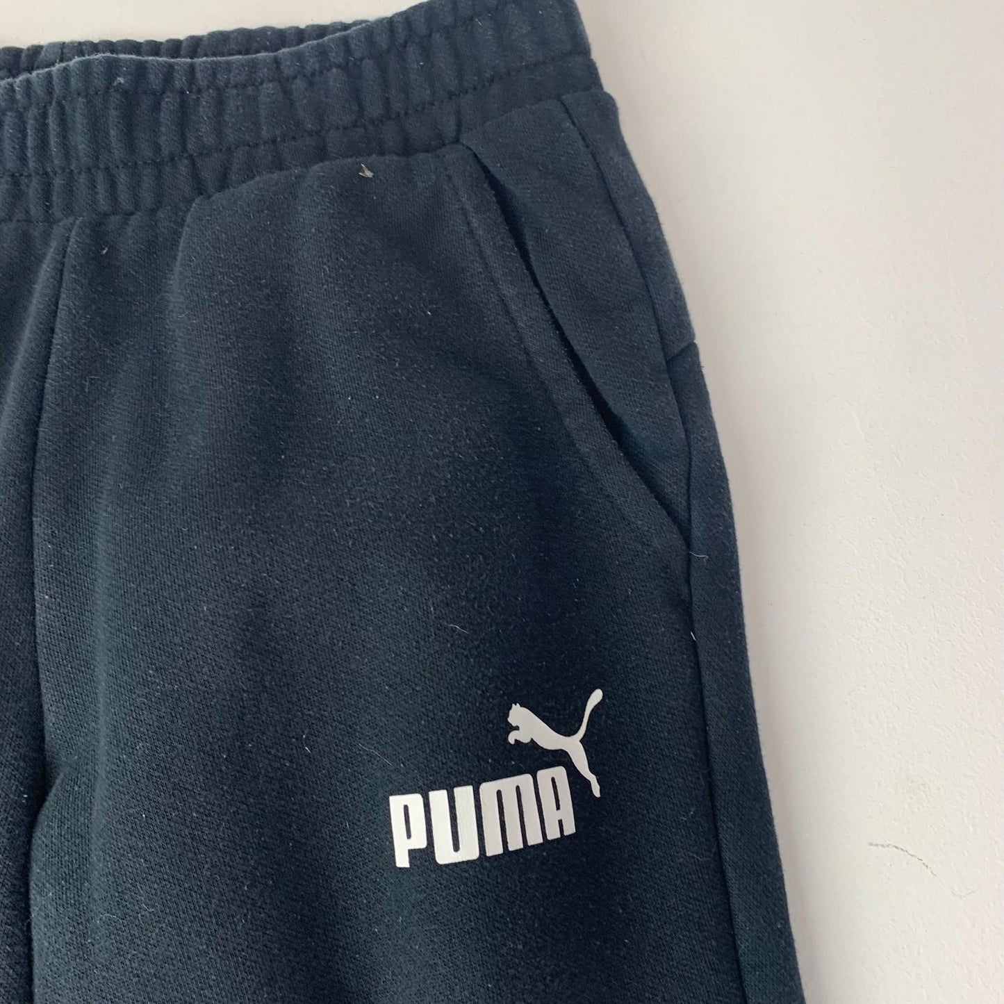 Puma Sweatpants Jogger Track Pants Black Mens XS