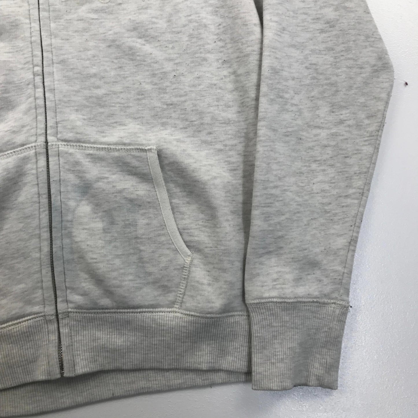 Womens TOMMY HILFIGER Light Grey Full Zip Hoodie , Size M