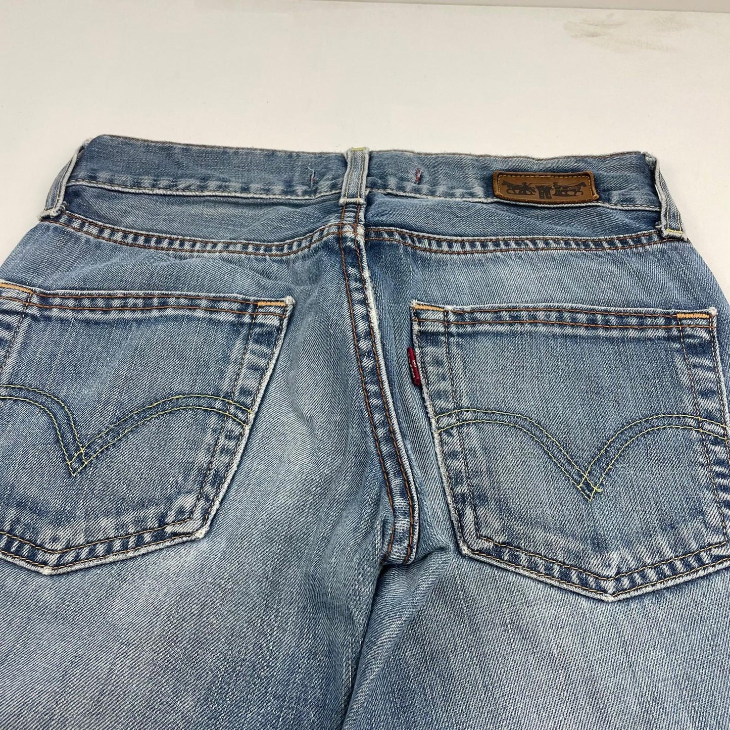 Levi's Patty Anne Jeans Square Cut Slim Leg Blue Women UK 6