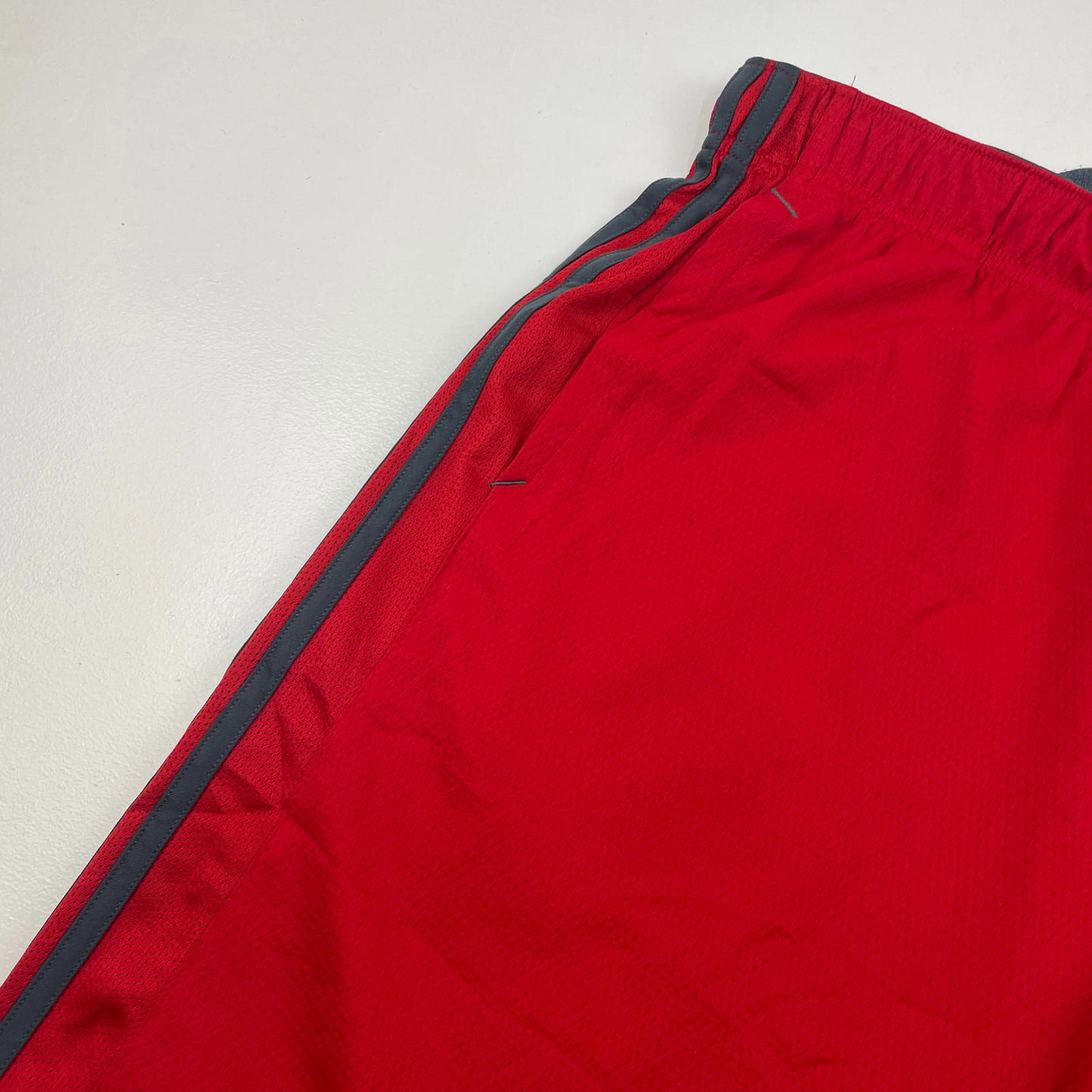 Men’s ADIDAS Red & Grey Athletic Sport Shorts , Size XL