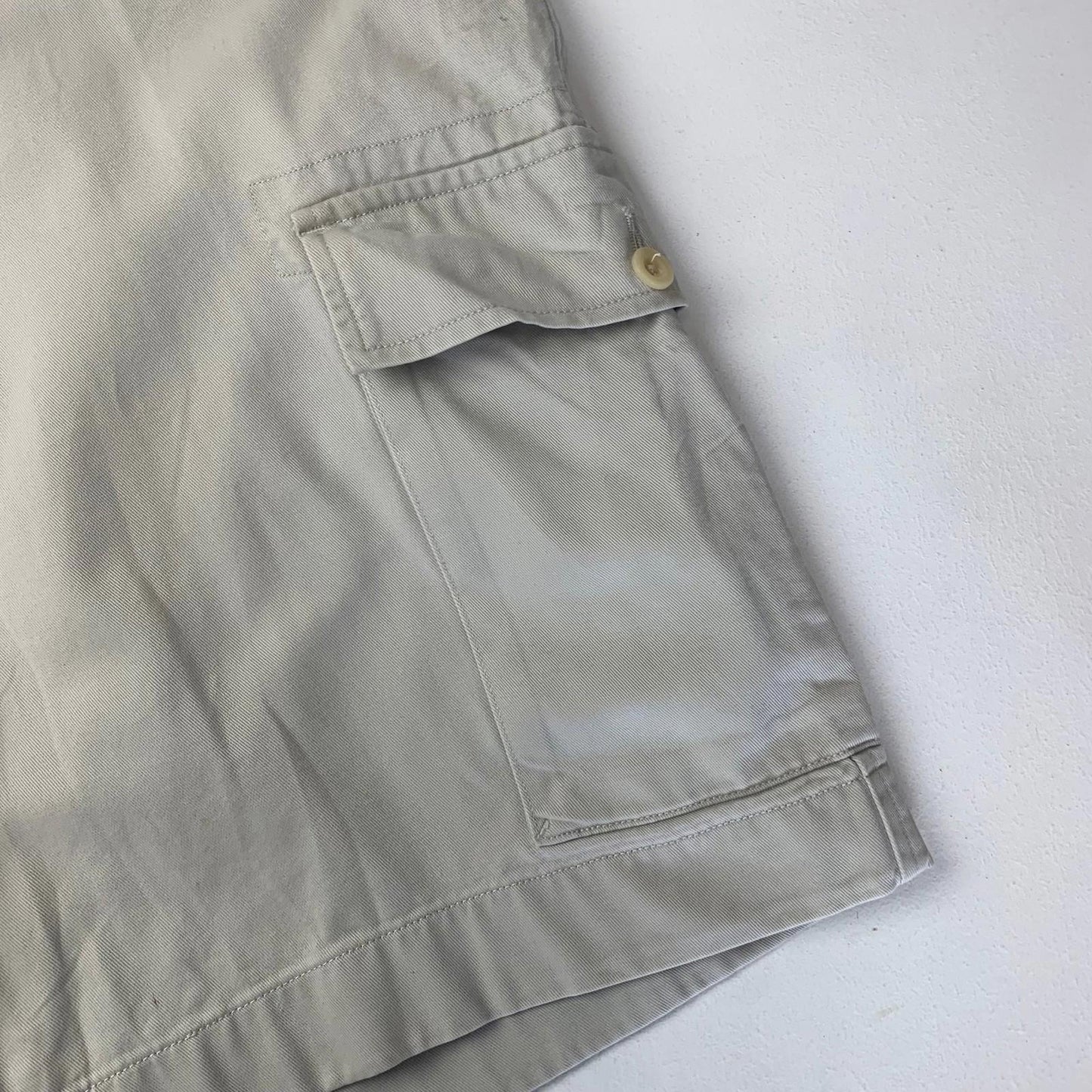NAUTICA Cargo Shorts Relax Fit Beige Pockets Mens 36