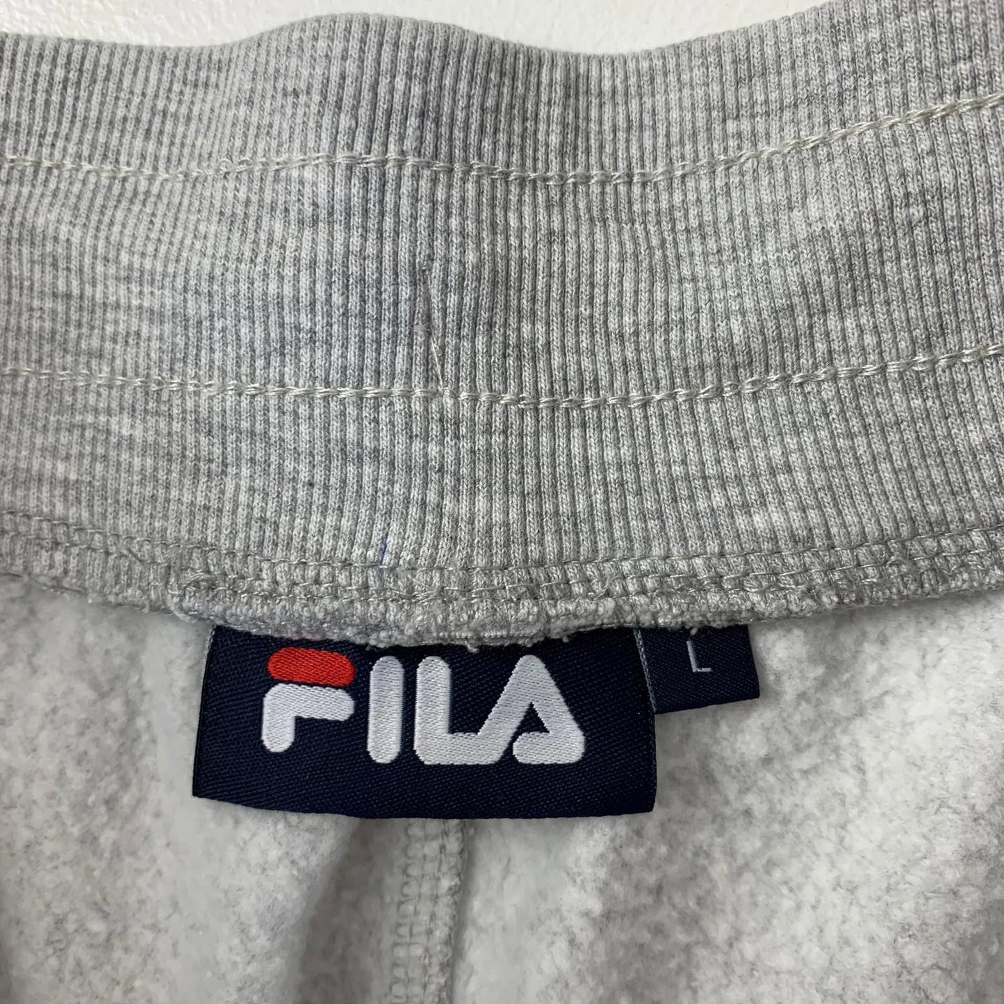 FILA Jogger Trousers Side Stripe Logo Grey Mens Large