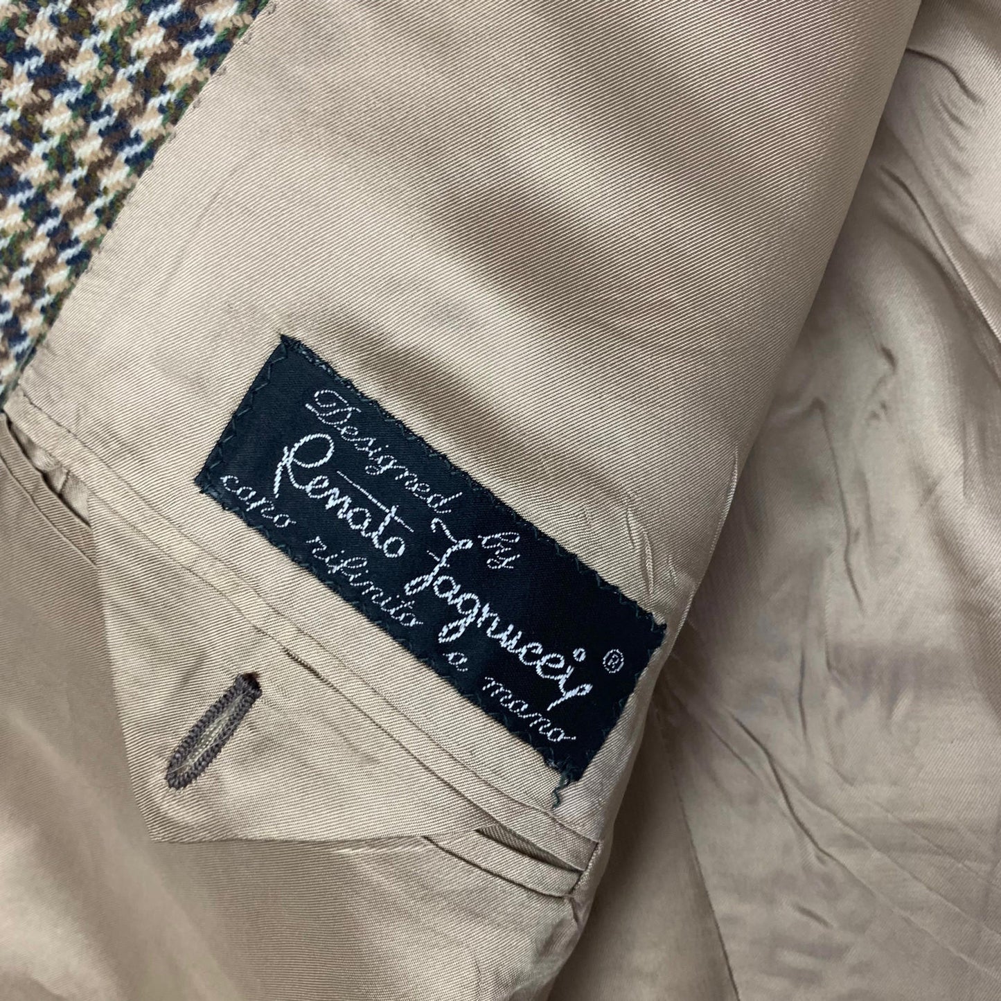 Gentleman’s Chequered Wool Jacket / Brown / 46R / Made in Italy