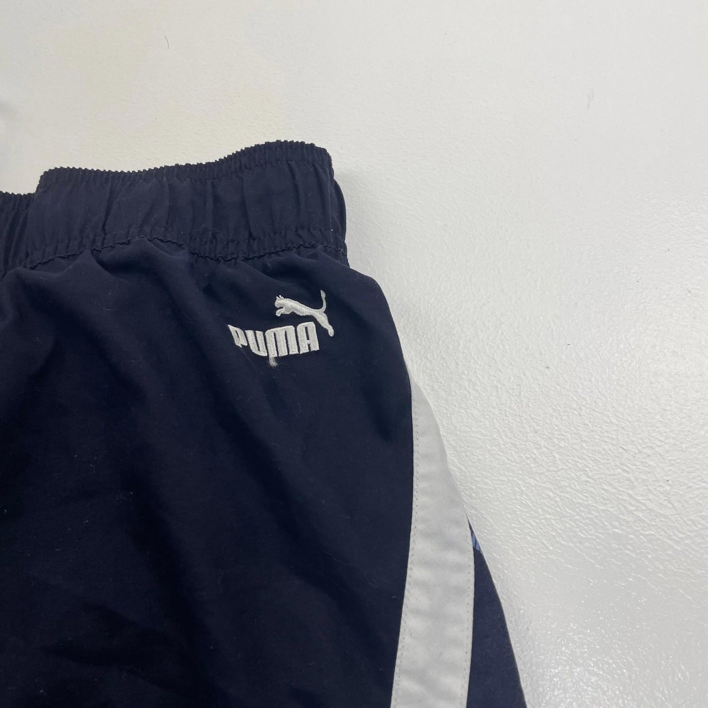 Puma Activewear Shorts Athletic Mesh Drawstring Blue Mens M