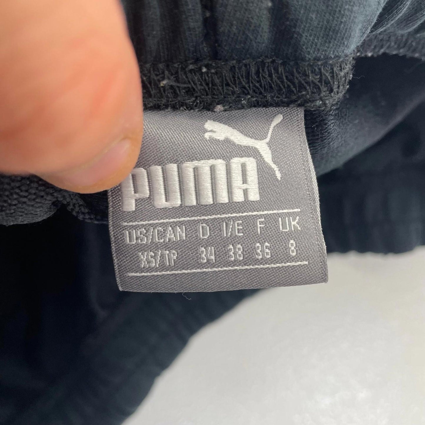 Puma Women's Athletic Shorts Drawstring Black UK 8