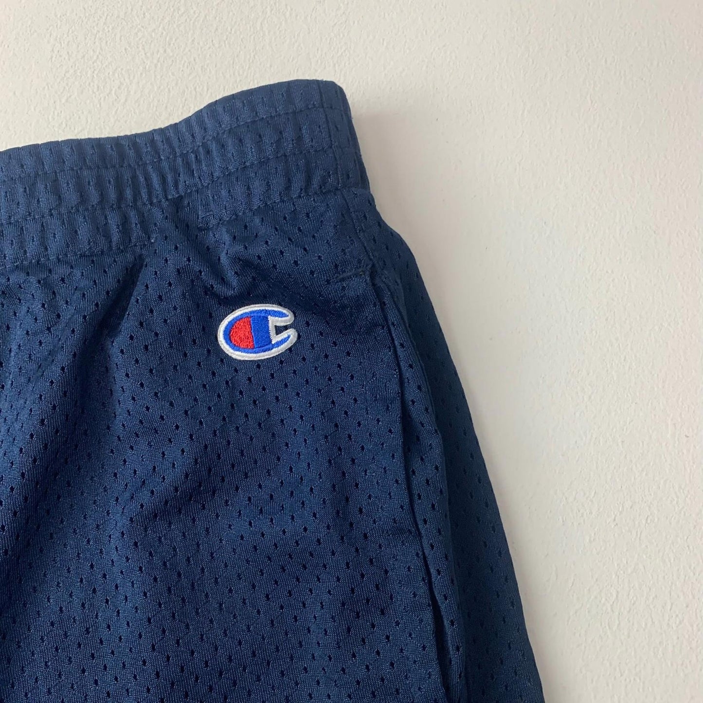 Champion Activewear Shorts Athletic Mesh Navy Boys Large