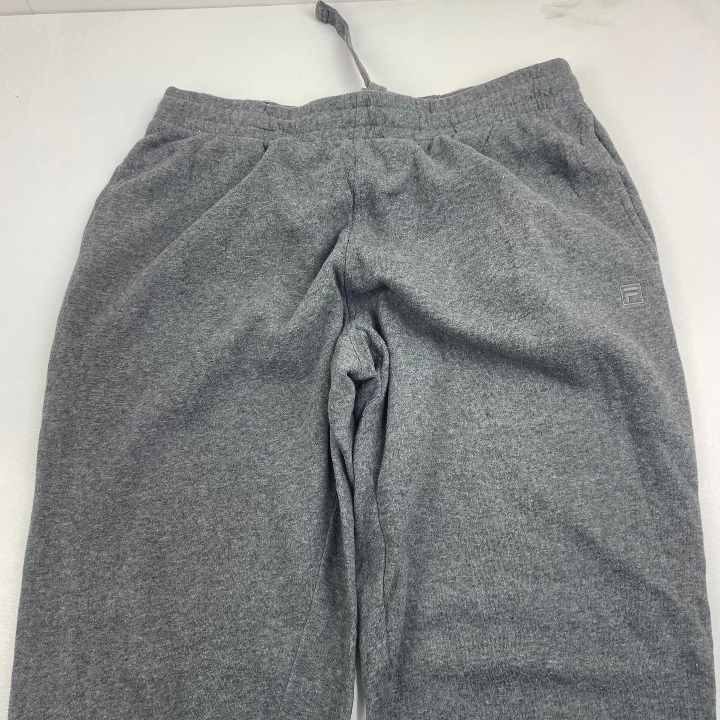 Fila Jogger Sweatpants Elastic Waist Grey Casual Mens XL