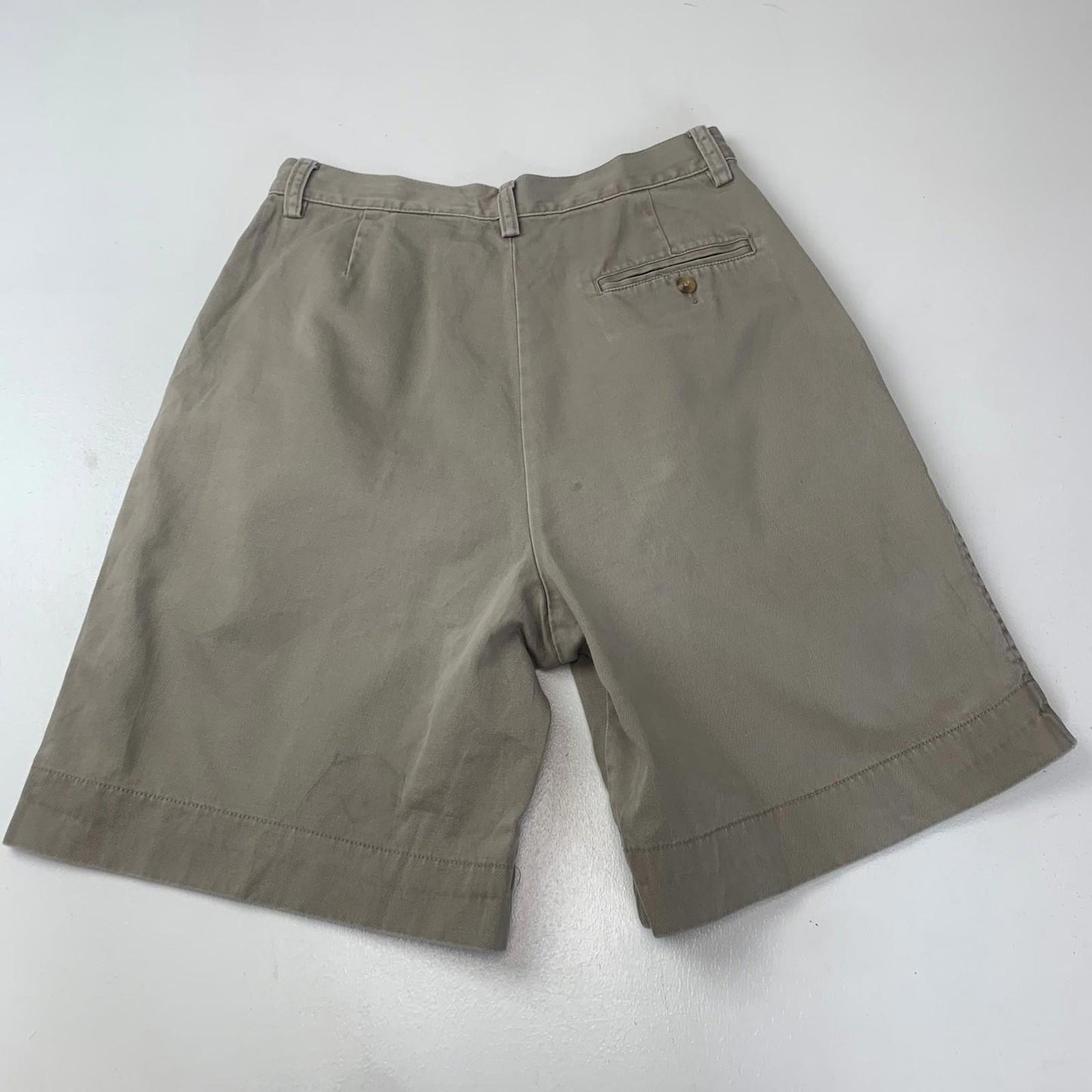 Eddie Bauer Bermuda Classic Fit Khaki Women's Shorts UK 8