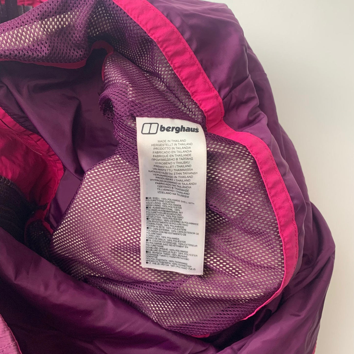 Woman’s BERGHAUS AQ2 Waterproof Jacket / Purple / Uk12 / Cagoule / Hiking