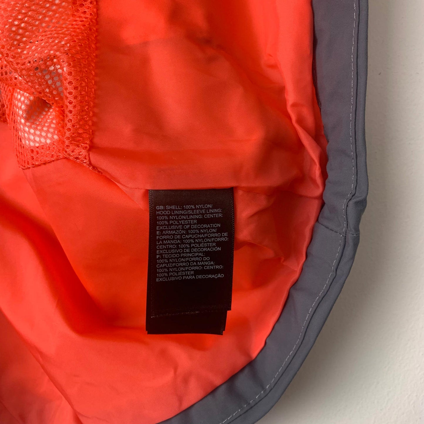 Women’s THE NORTH FACE DryVent Jacket / Small / Grey & Orange / Hiking / Camping