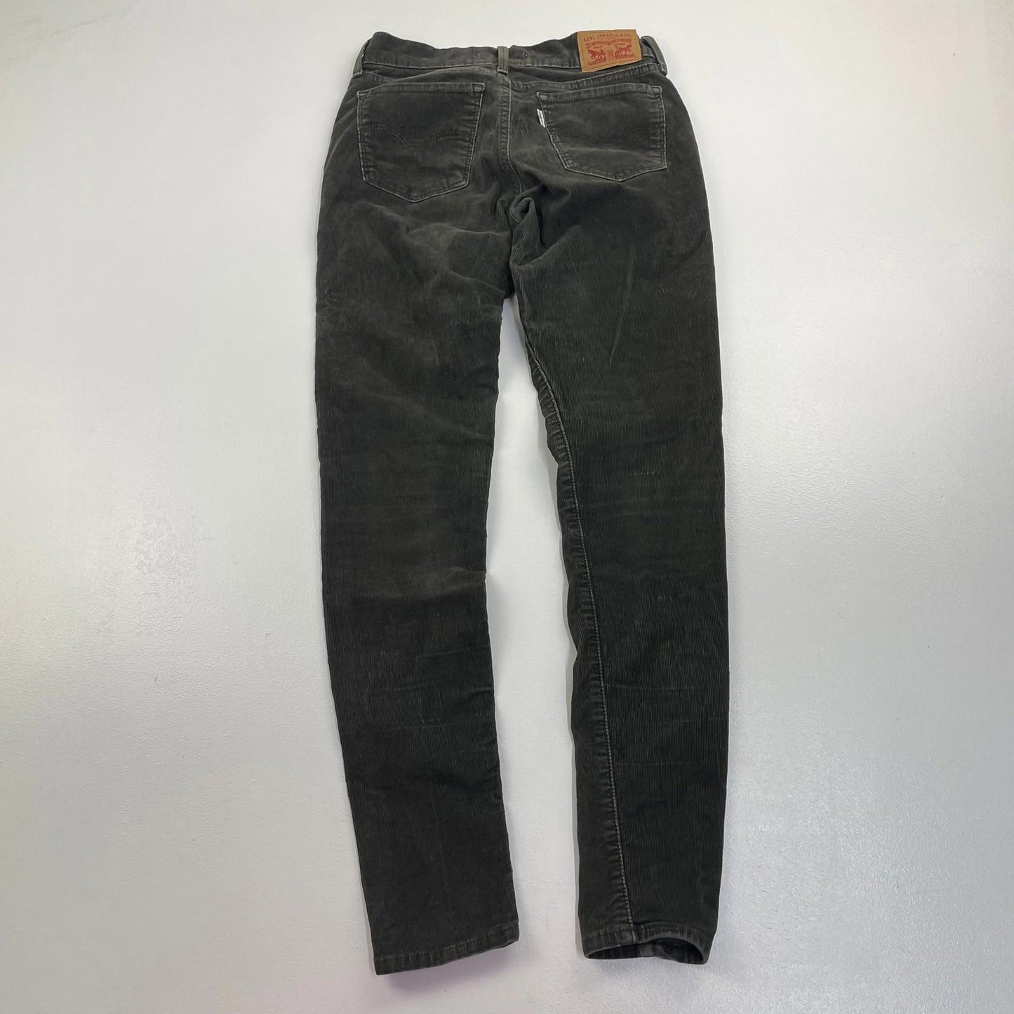 Levi's 710 Super Skinny Corduroy Grey Trousers Womens W25 L30 UK 6