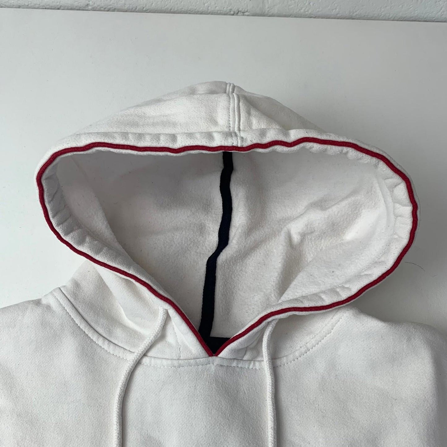 FILA Hoodie Pullover 90s Retro Logo White Womens XL
