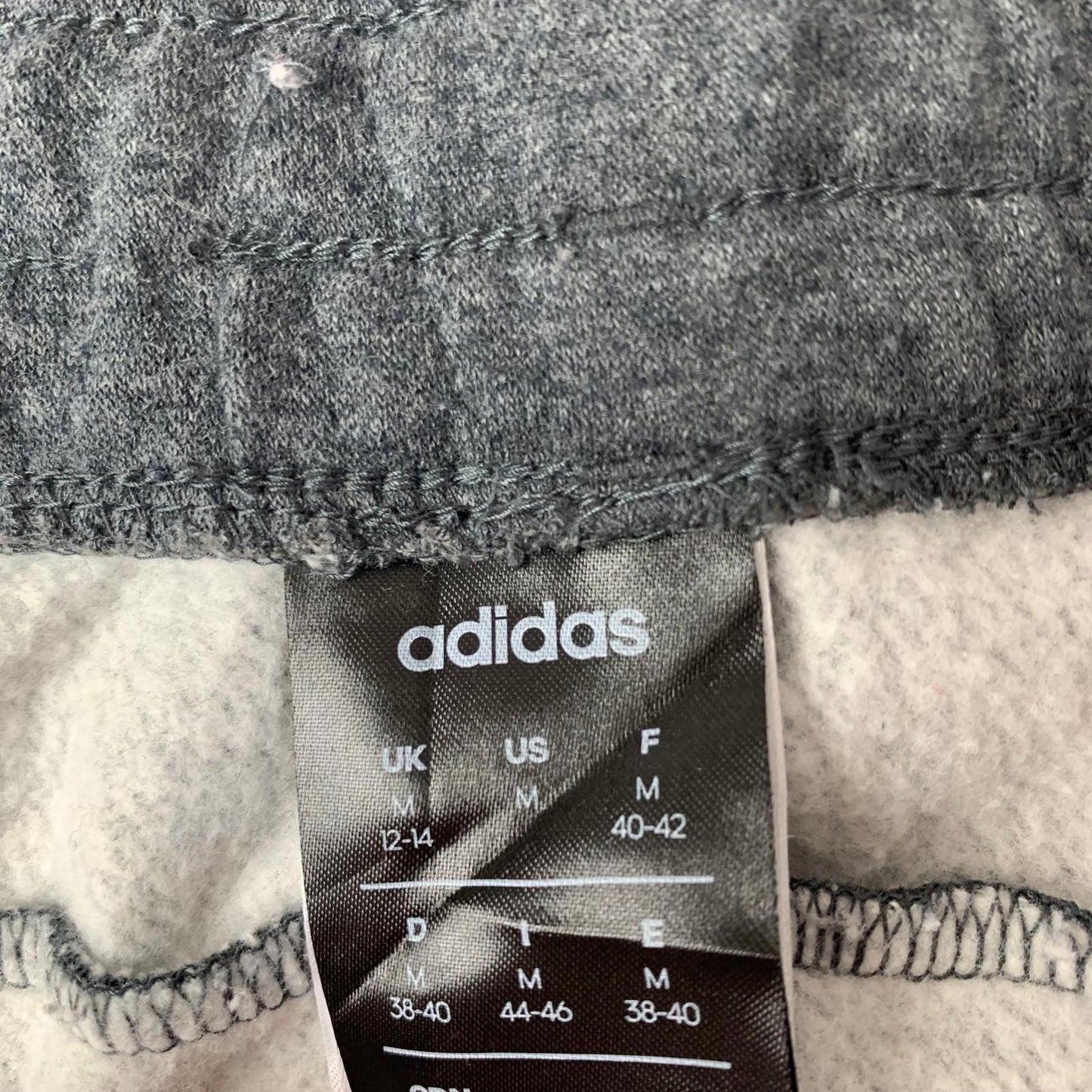 Adidas Jogger Sweatpants Sports Stripe Grey Orange Womens UK 12-14