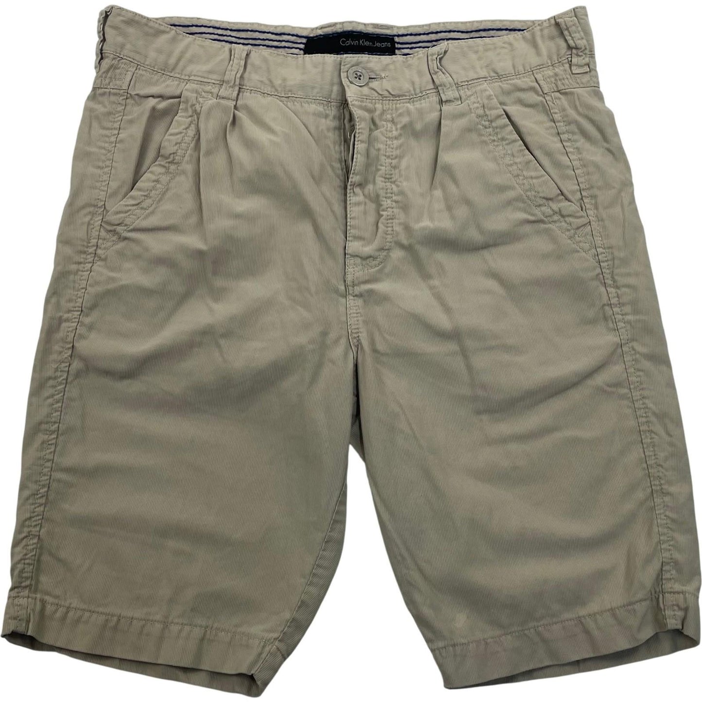 Calvin Klein Jeans Chino Shorts Casual Beige Mens W28