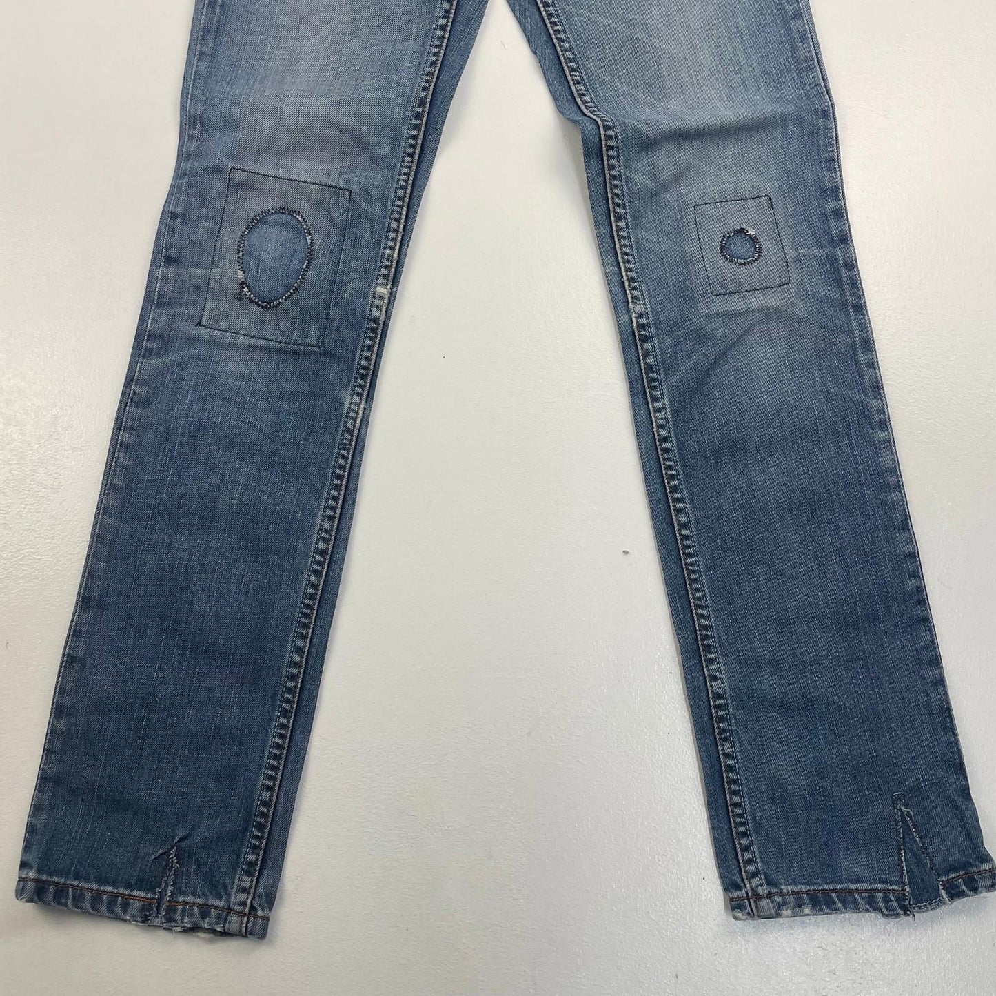 Levi's Patty Anne Jeans Square Cut Slim Leg Blue Women UK 6