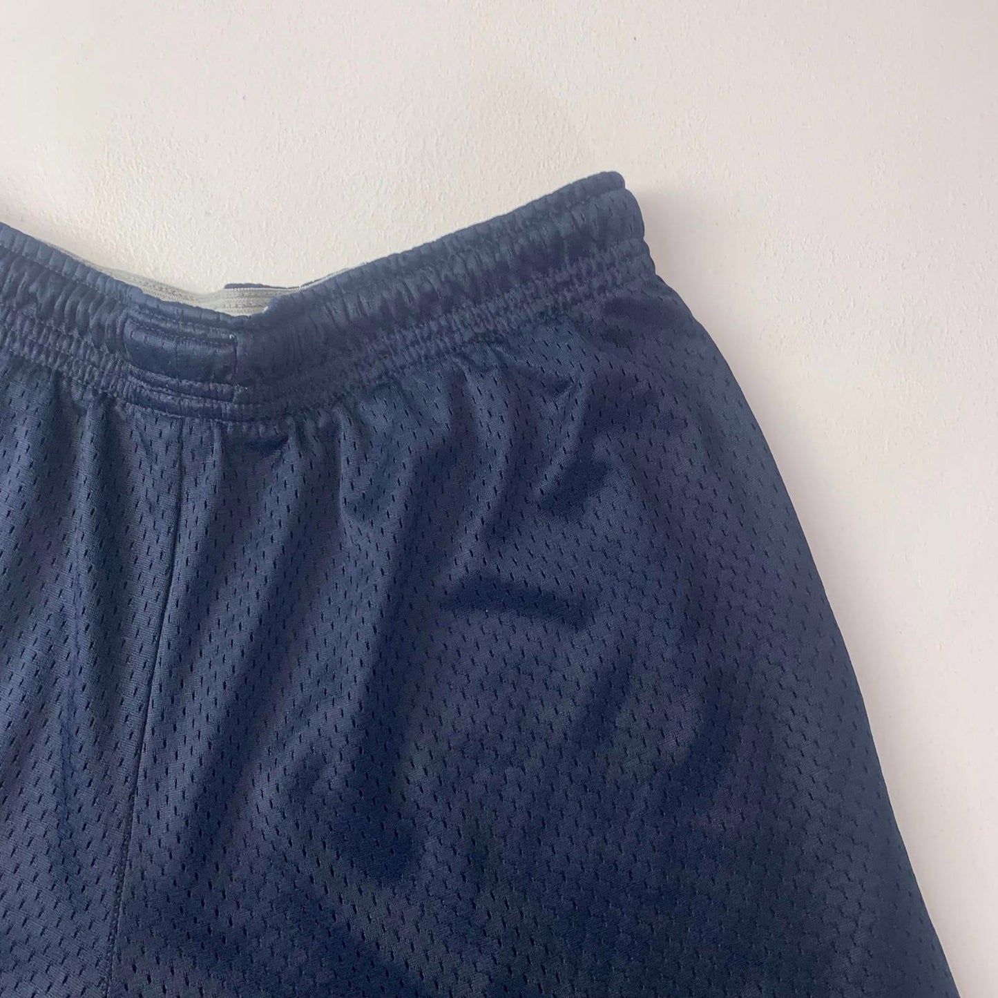 Champion MMA Athletic Shorts Mesh Elastic Waist Navy Blue Mens Medium
