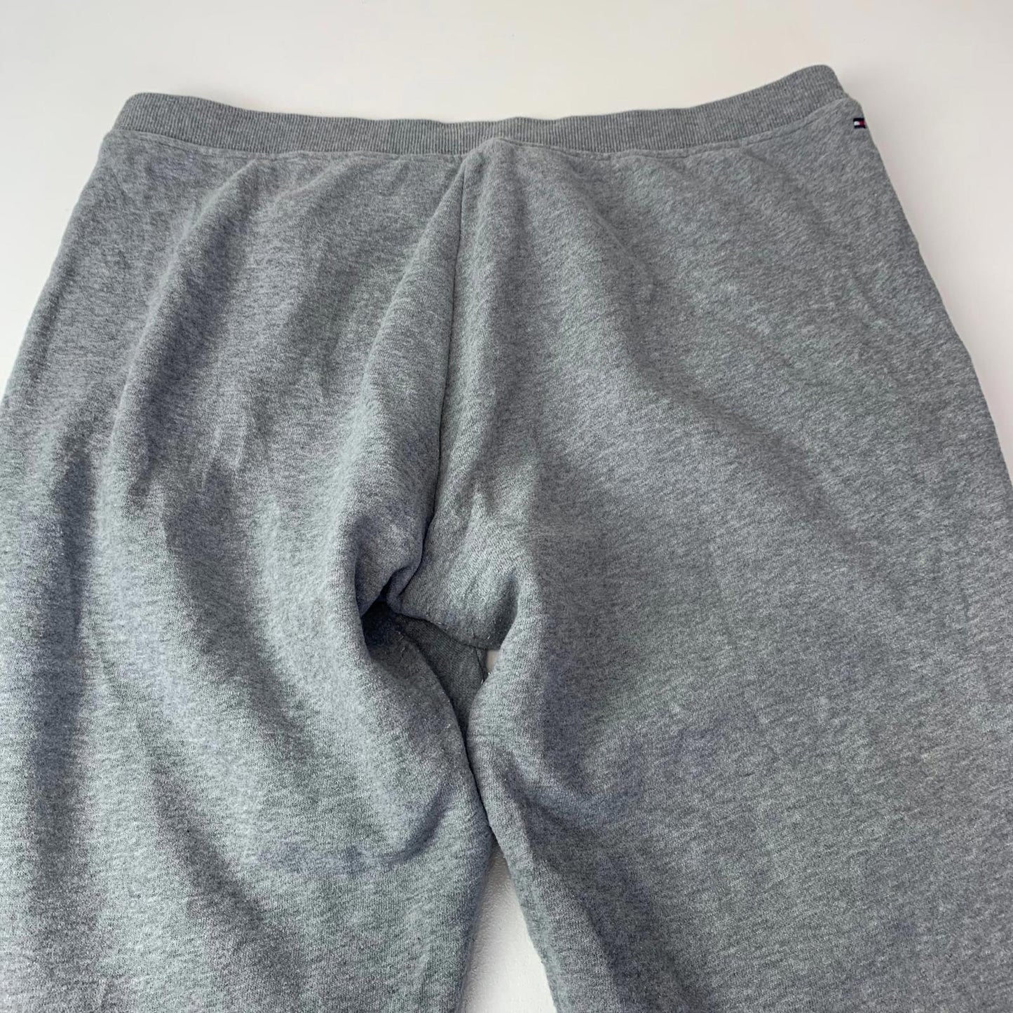 Tommy Hilfiger Sweatpants Joggers Grey Ribbed Cuffs Drawstring Women Large