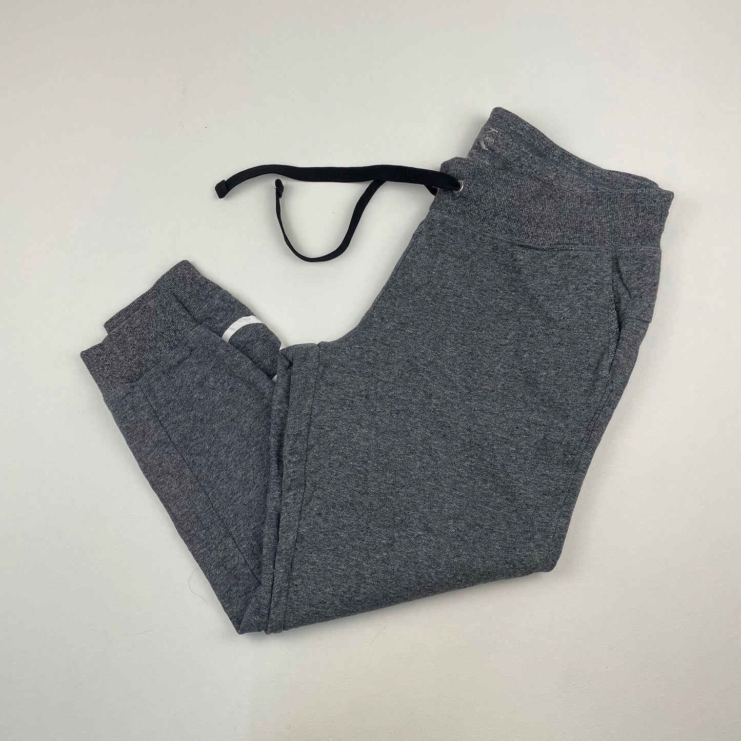 Women’s CALVIN KLEIN Grey Joggers , Sweatpants , Cropped Fit , Size L
