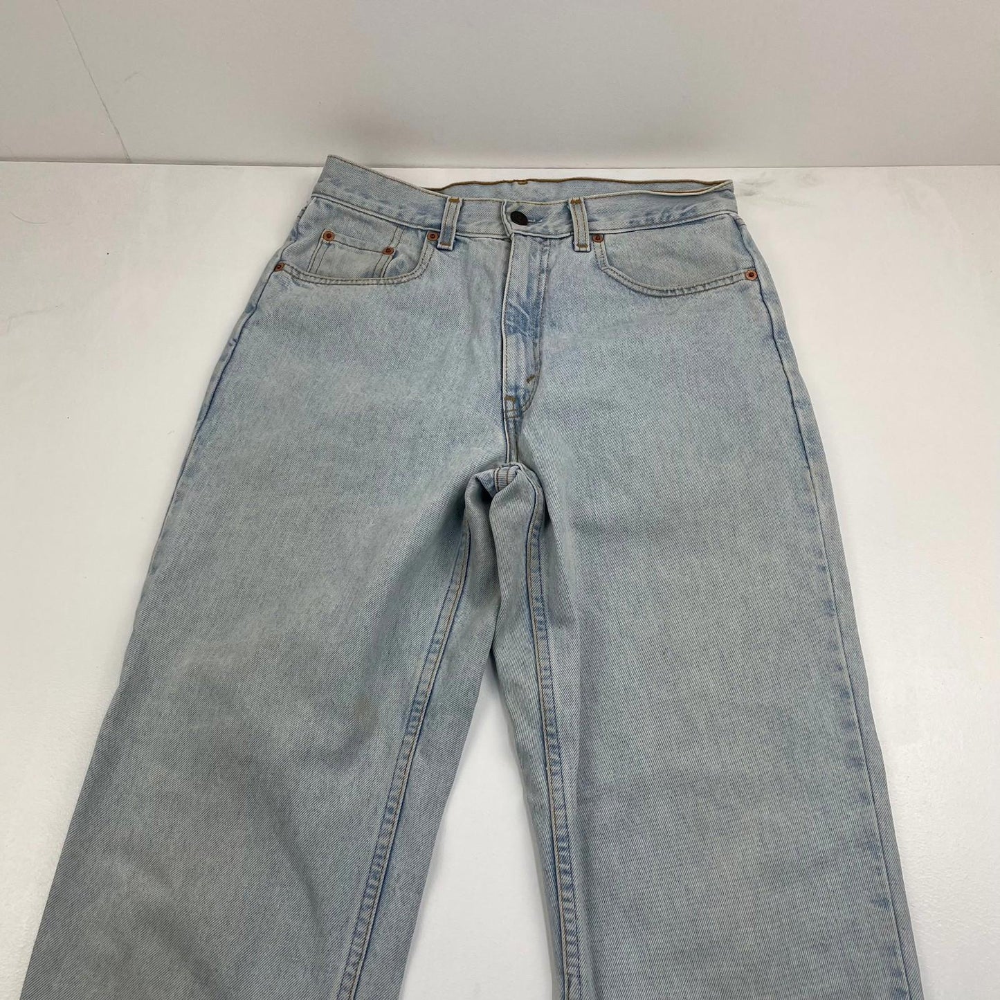Levi's Straight Leg Jeans Light Wash Denim Classic Mens 32 X 34
