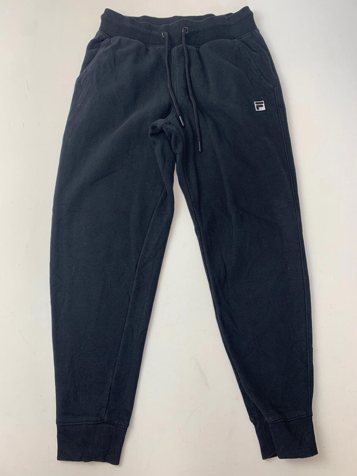 Womens FILA Small Black Jogging Bottoms / Regular Fit / Joggers / Sweatpants