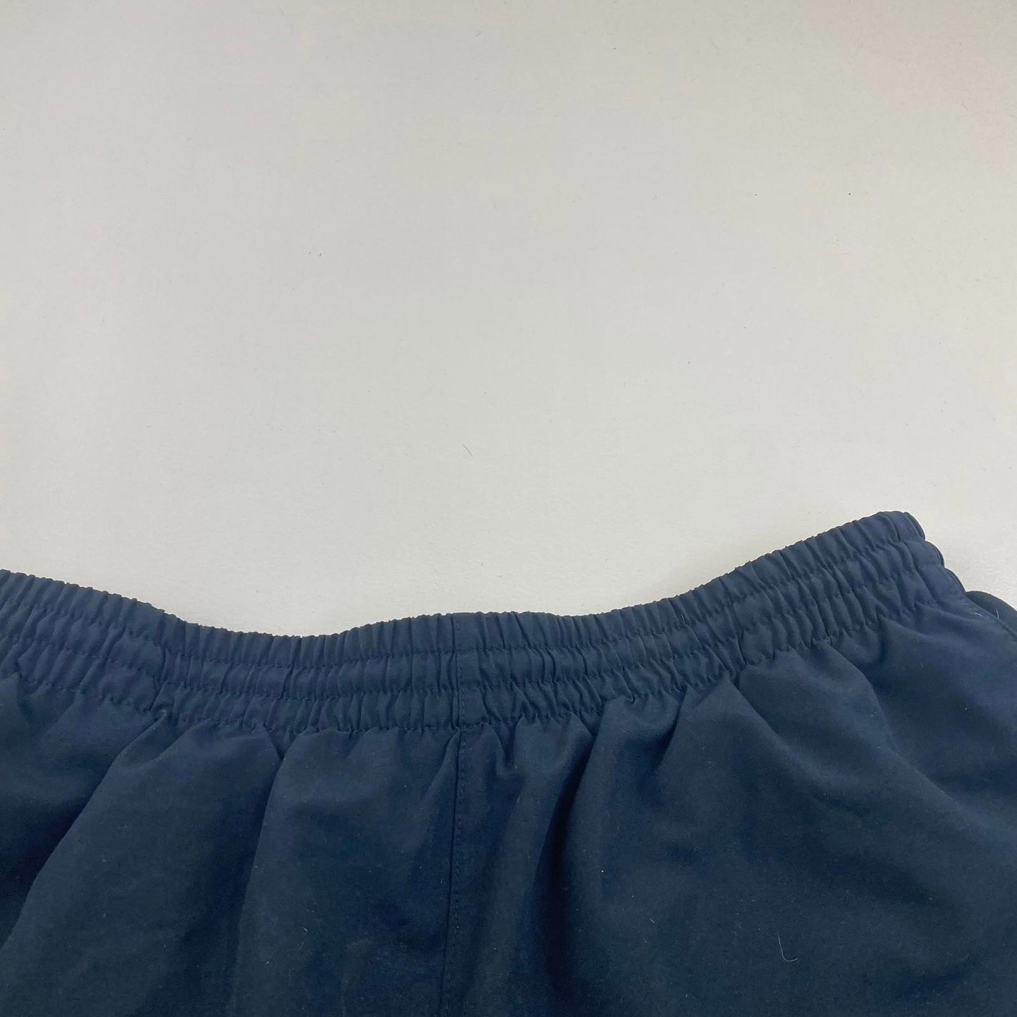 ADIDAS Athletic Shorts Elastic Waist Logo Navy Mens Size S