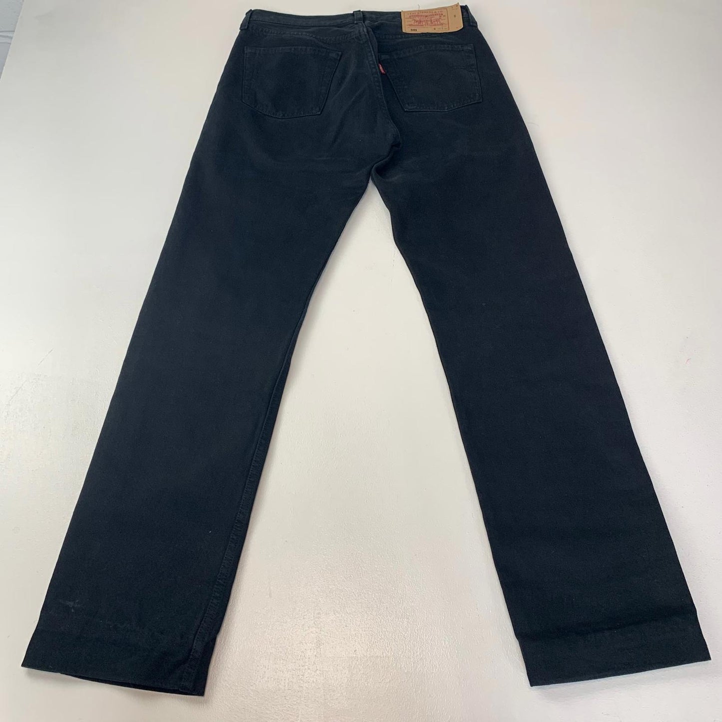 Levi's 501 Jeans Classic Straight Black Denim Mens W30 L32