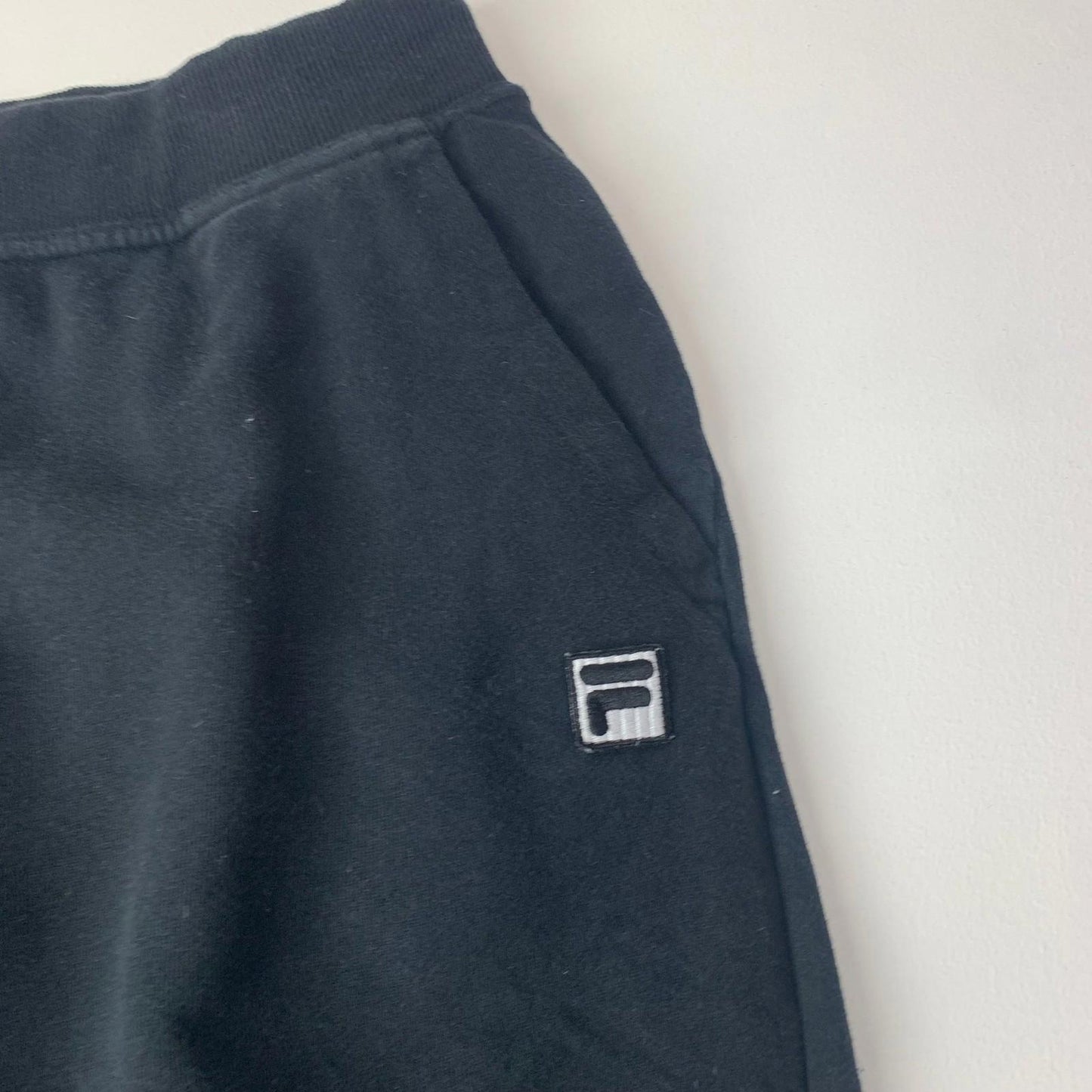 FILA Jogger Sweatpants Elastic Cuffs Black Women L